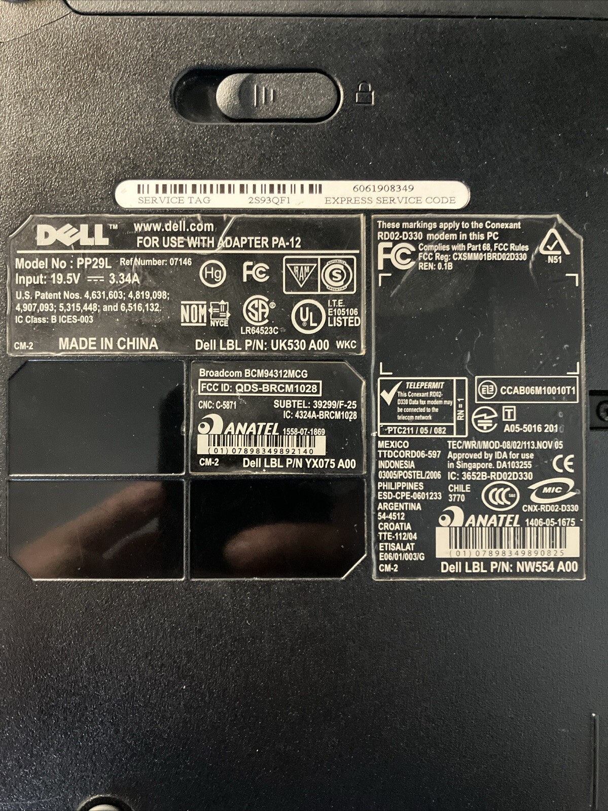 Dell Inspiron 1525 15.4in. PARTS ONLY