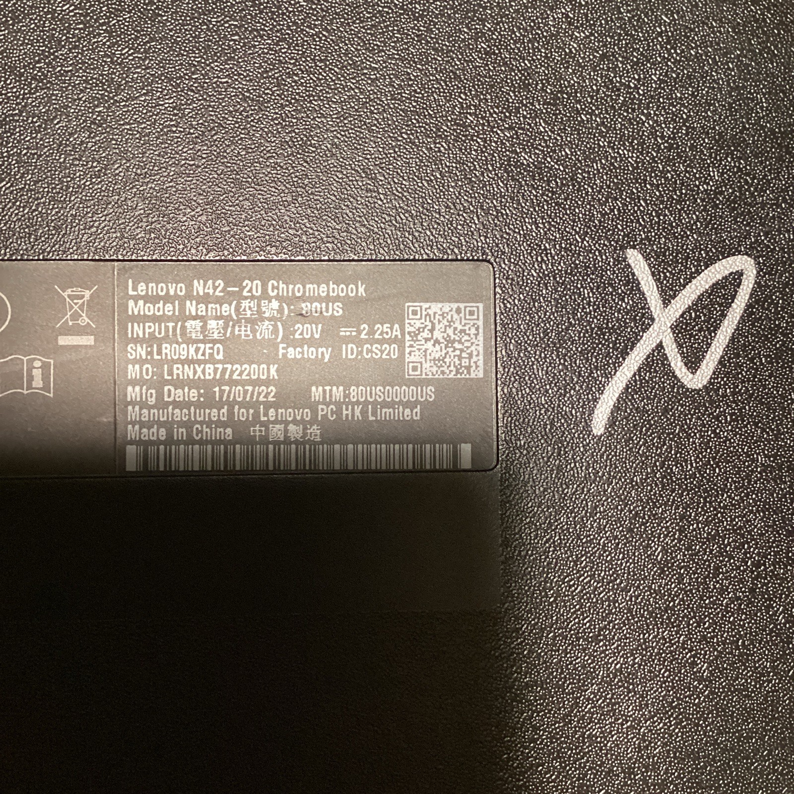 Lenovo N42-20 Chromebook 11.6″ Intel 1.60GHz 4GB 16GB eMMC Chrome OS Black