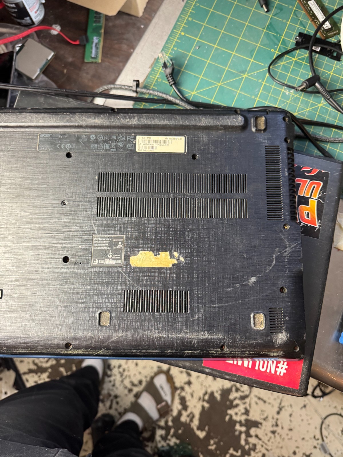 Acer Aspire E5-573 Intel Core i3 4th Gen 15.6″ Laptop for Parts/Repair #4086