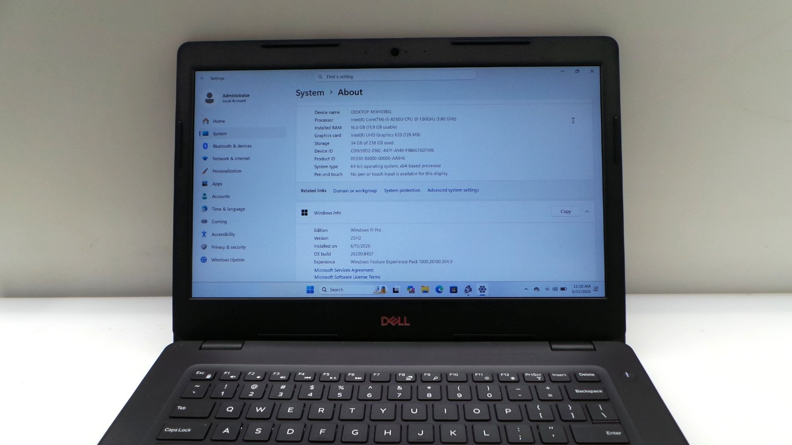Dell Latitude 3490 | 14″ | i5-8250U 1.60GHz | 16GB 256GB SSD M.2 | WIN 11 PRO