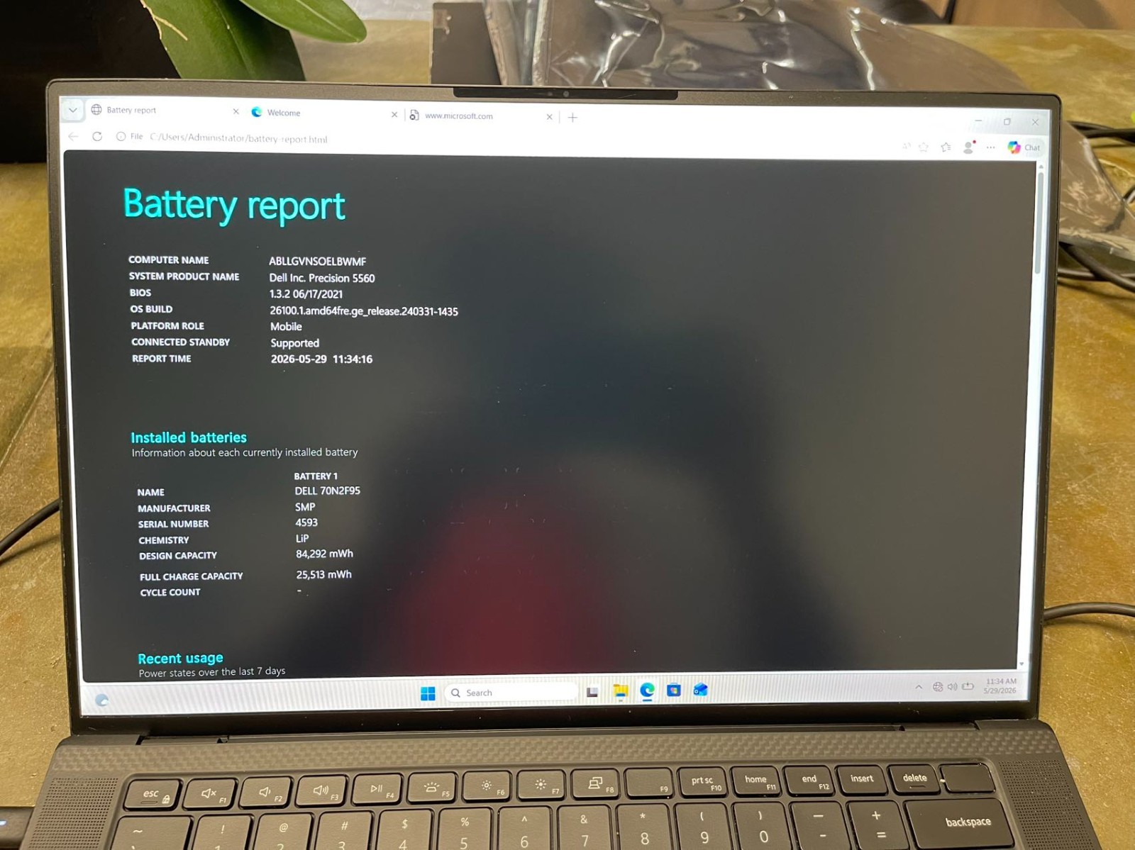 Dell Precision 5560 15.6″ Workstation W-11955M 2.6GH 16GB 256GB NVME RTX A2000 5