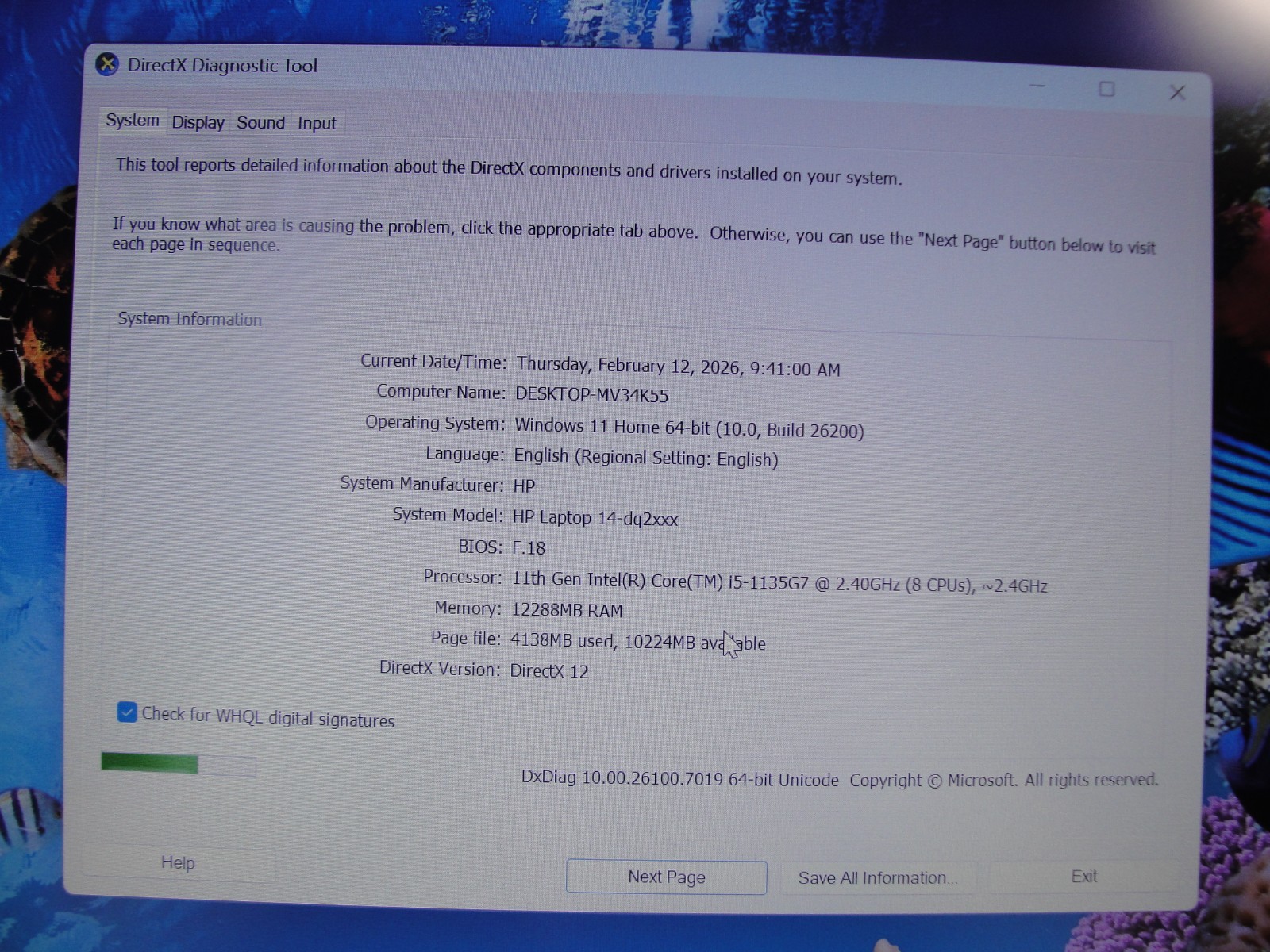 HP 14-DQ2035CL 14”FHD Intel i5-1135G7 2.4GHz 12GB RAM 256GB +Charger