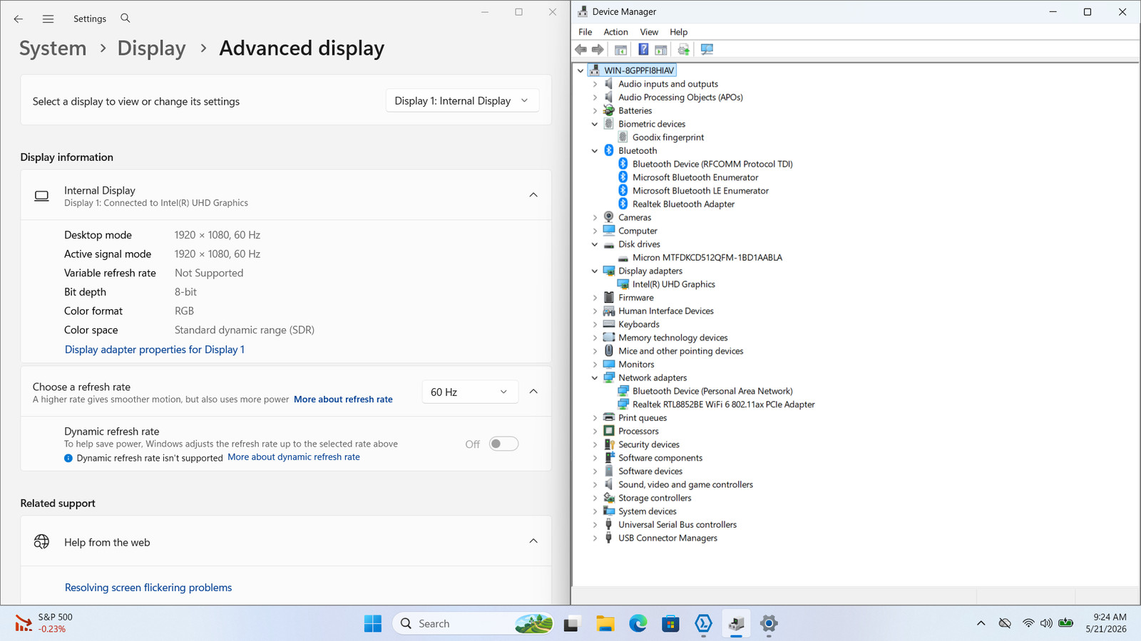 Lenovo IdeaPad Slim 3 15IRU8 15″ FHD Touch I5-1335U 512GB 8GB W11 Backlit FPR