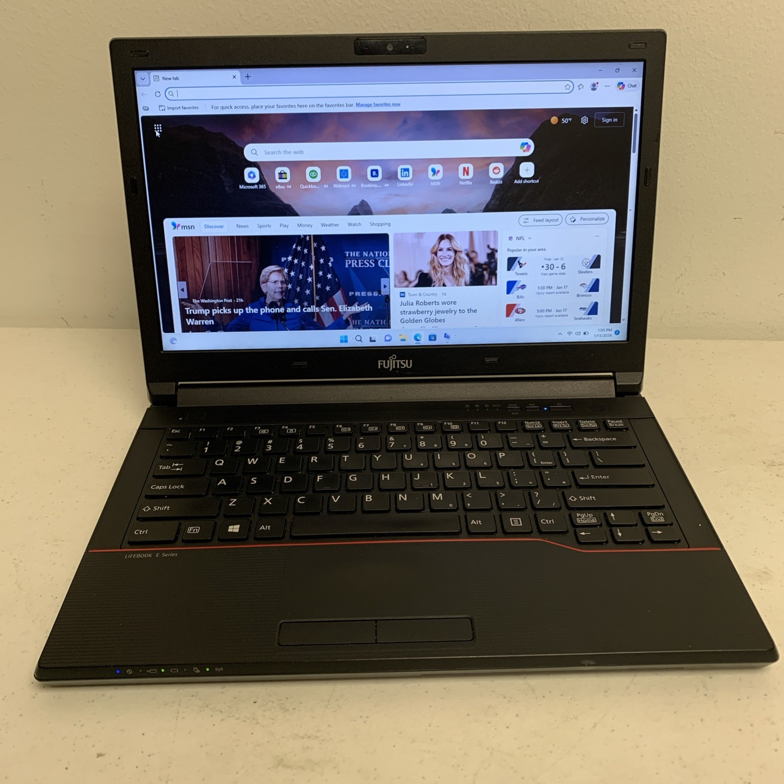 Fujitsu Lifebook E546 Intel Core i5-6200U 2.30GHz 4GB RAM 128GB SSD Win 11 Pro