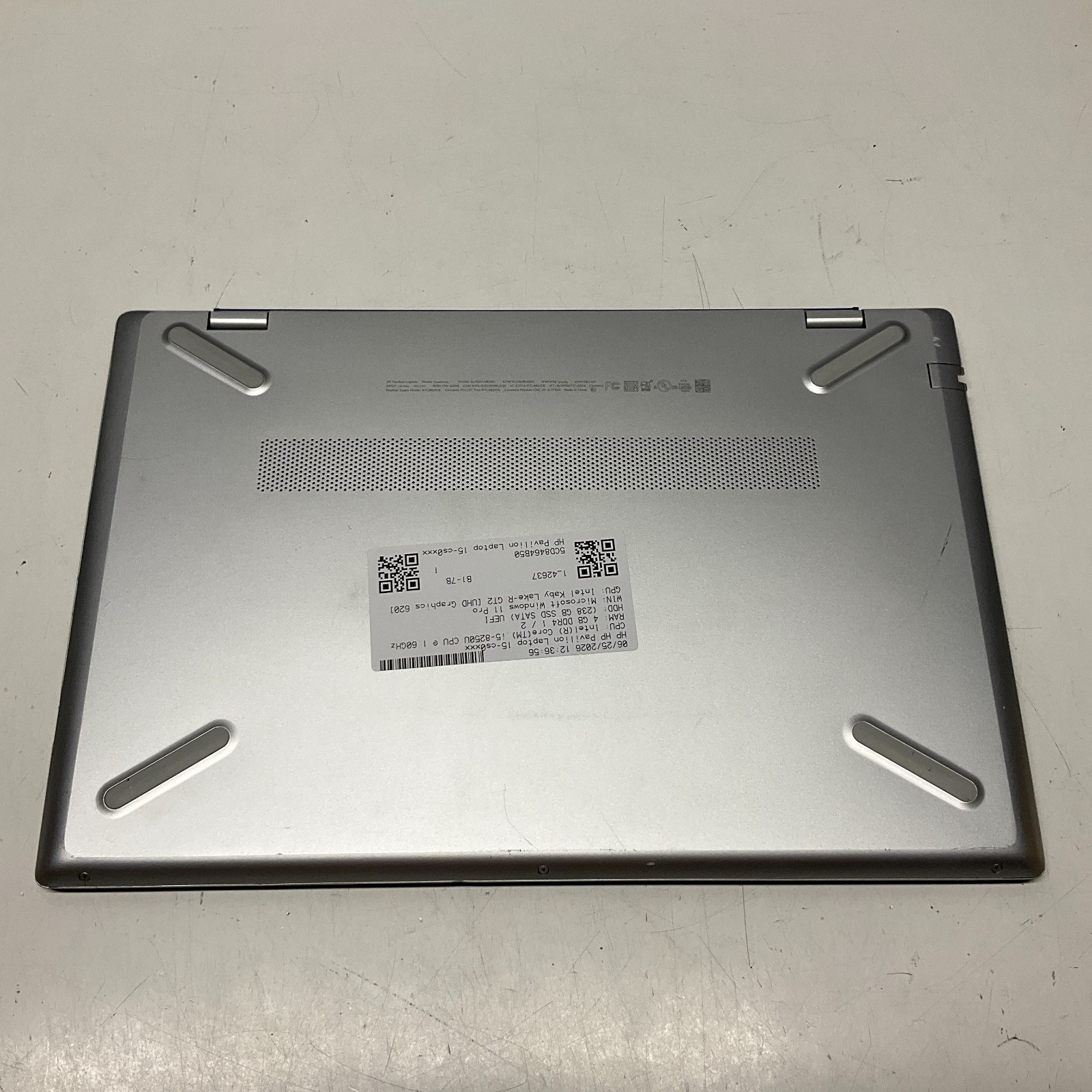 HP Pavilion 15-cs0022cl Laptop Intel Core i5-8250U @ 1.60 GHz 4GB 256GB SSD