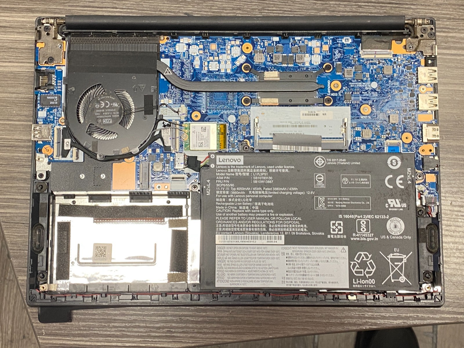 Lenovo Thinkpad E14 i3-10110u No RAM/SSD – Plays Chime, No POST PARTS