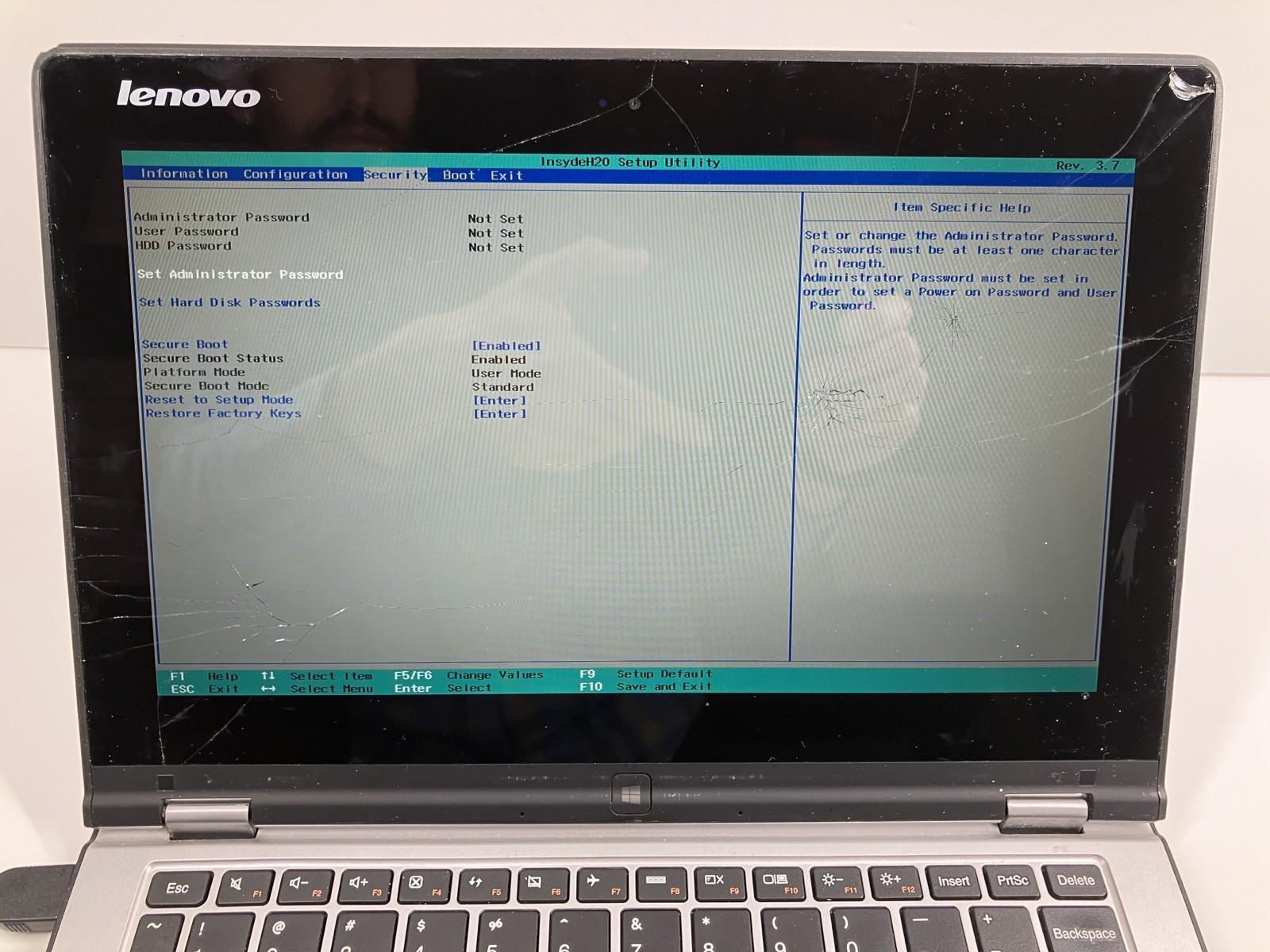 Lenovo Yoga 2 11 FOR PARTS/REPAIR Core i3 1.5 GHz 4GB RAM 500GB HDD