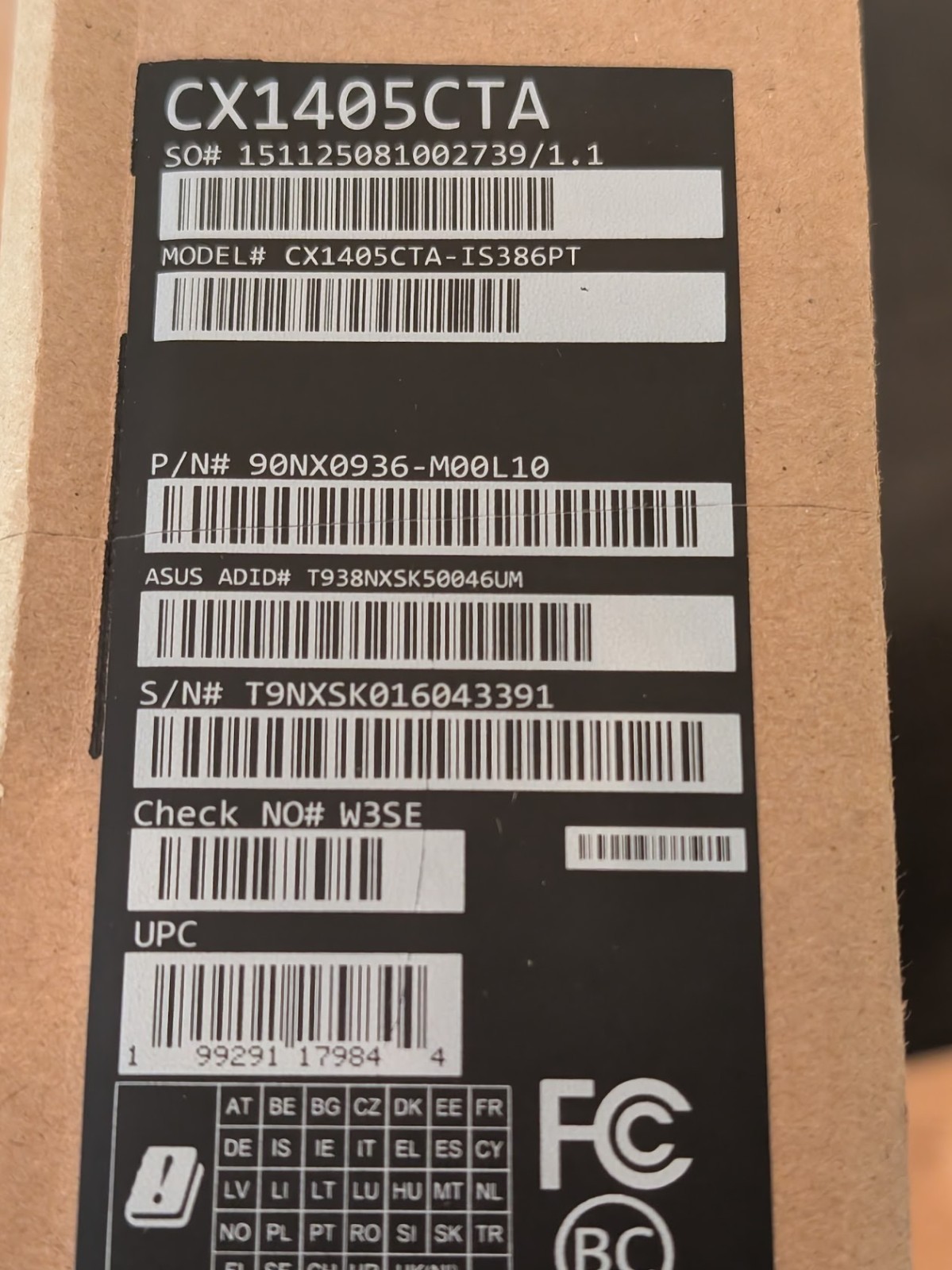 ASUS Chromebook Plus CX14 14″ Intel Core 3 N355 8GB 256GB eMMC Intel UHD
