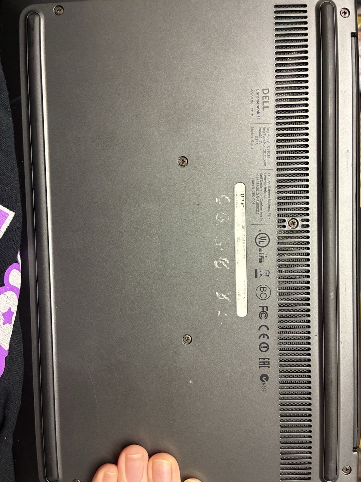 Dell Chromebook 11 CB1C13 Laptop Intel Celeron 11 -Inch 4GB RAM NO SSD (2gbs)