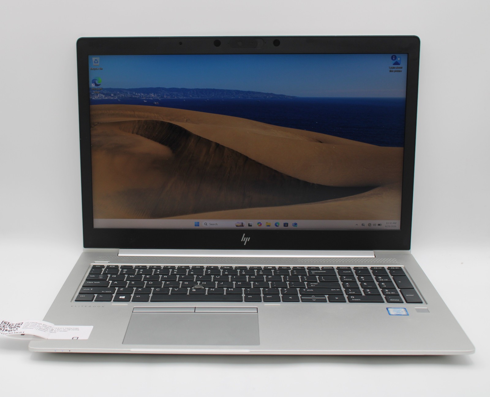 HP EliteBook 850 G6 _ i5-8365U @ 1.6 _ 16GB RAM _ 256GB SSD _ W11H
