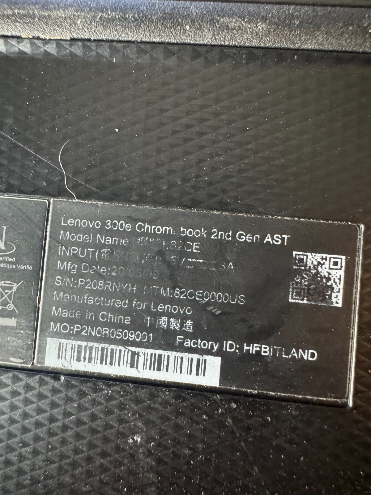 Lenovo 300e Chromebook 2nd Gen Laptop #4329