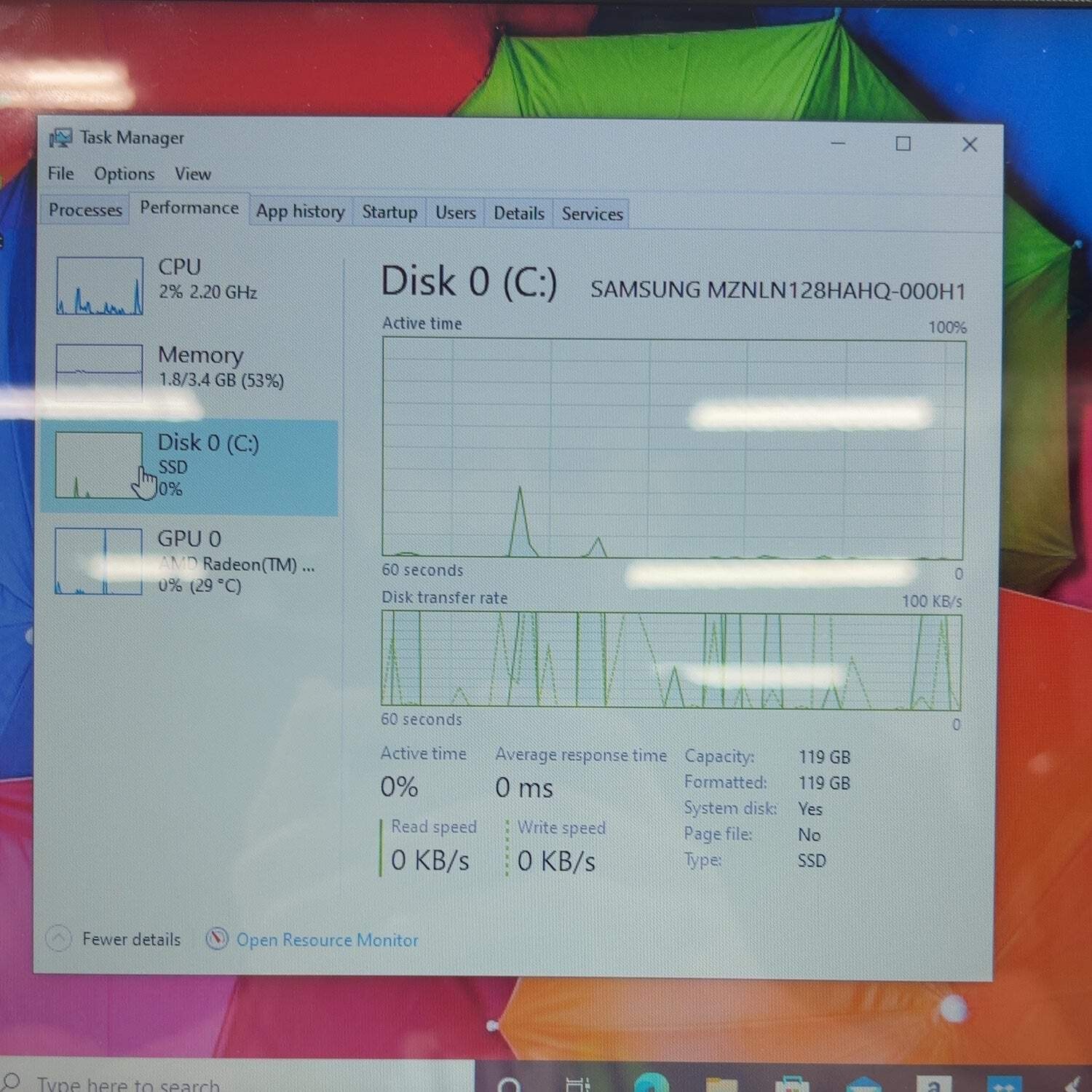 HP Laptop 14″ Athlon Silver 3050U 2.3GHz 4GB RAM 32GB SSD