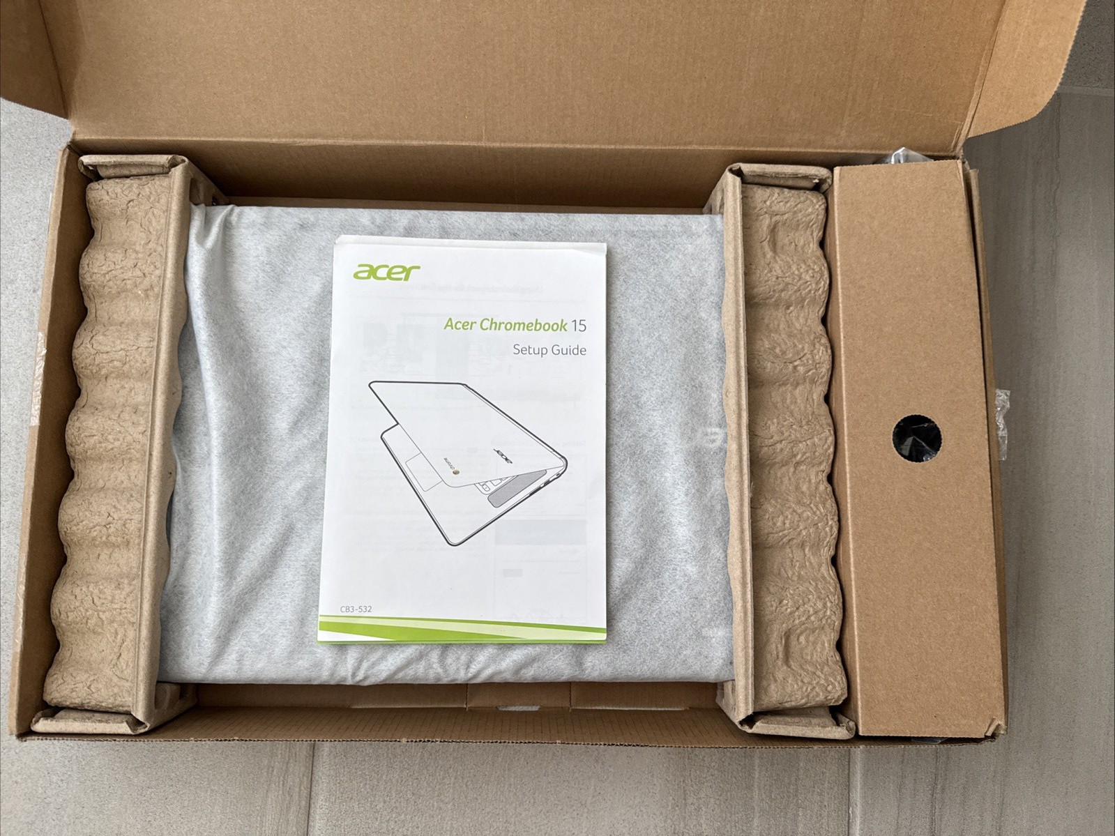 Acer Chromebook CB3-532-C47C 15.6”(16GB Flash, Celeron N3060, 1.60 GHz, 2GB)…