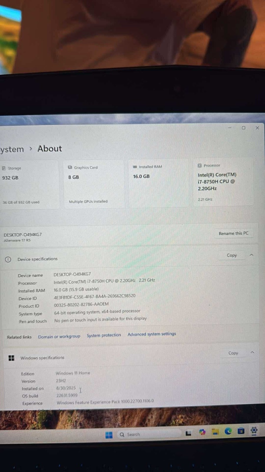 alienware 17 r5 gaming laptop