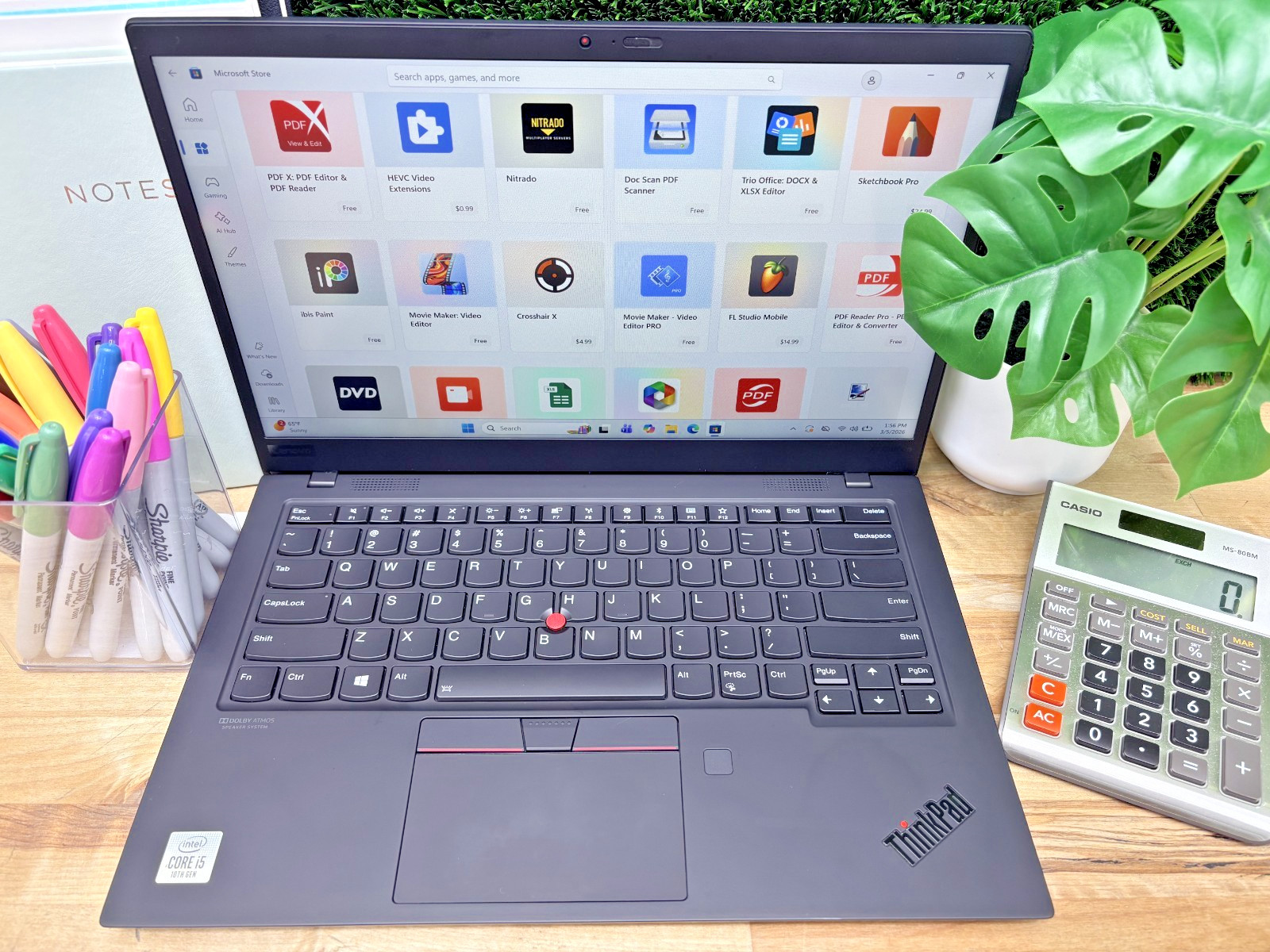 Lenovo ThinkPad x1 Carbon 7 i5-10th Gen 1.60GHz 16GB RAM 256GB SSD Win 11 Pro*