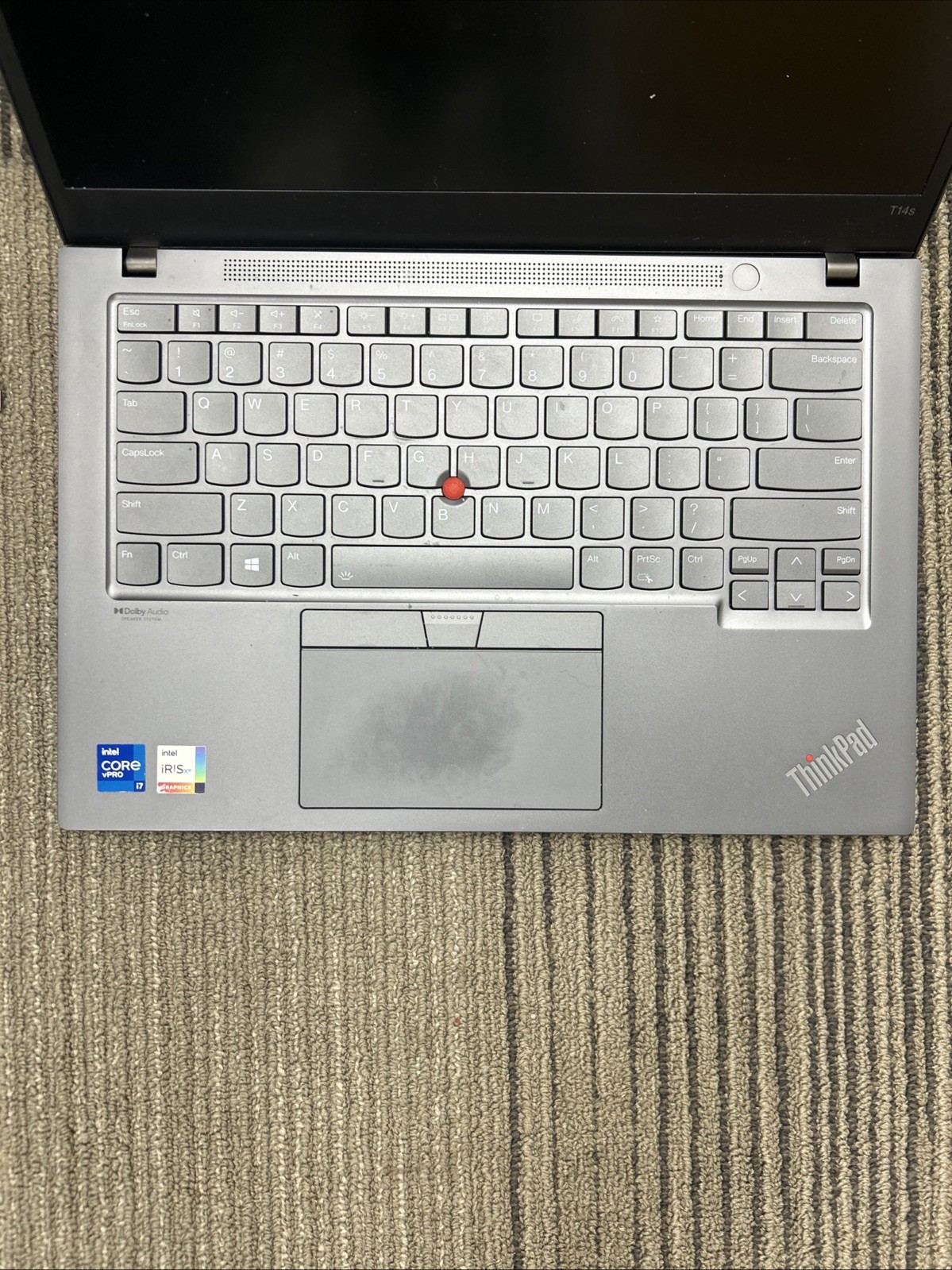 Lenovo Thinkpad t14s Gen 2 i7-(Boots to BIOS) No Storage Drive, Bad Hinge