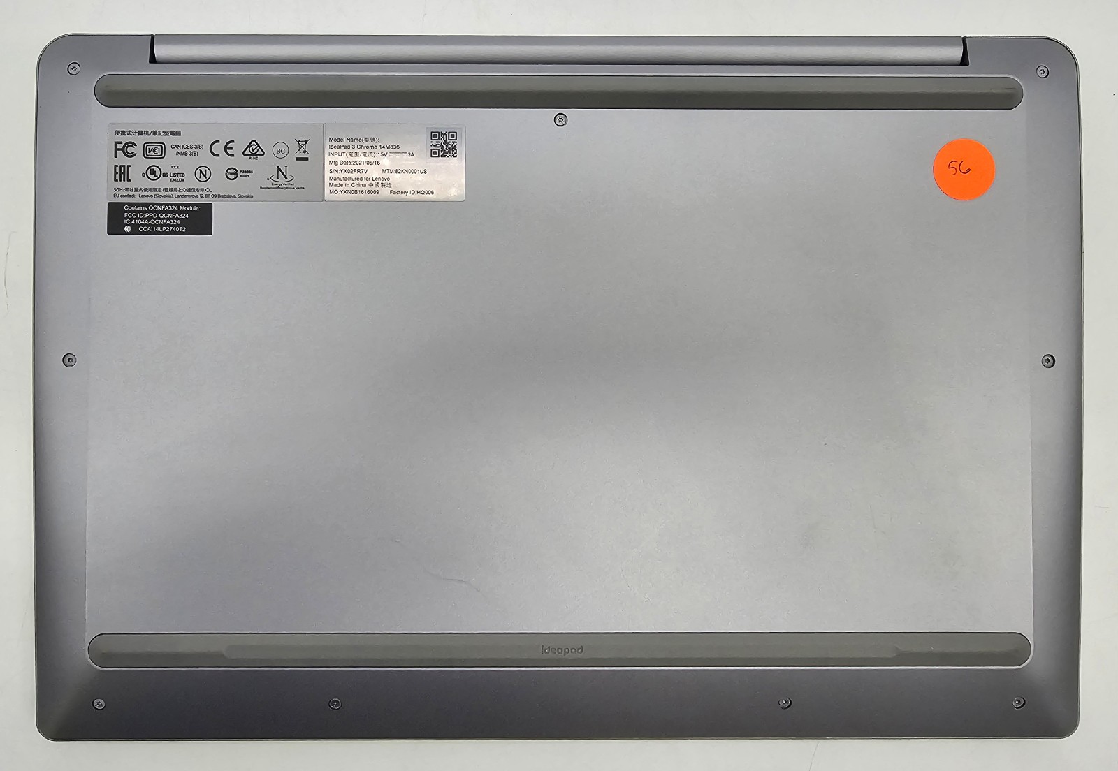 Lenovo IdeaPad 3 14M836 – 14″ Chromebook – MT8183 @ 2.00GHz 4GB RAM 64GB SSD