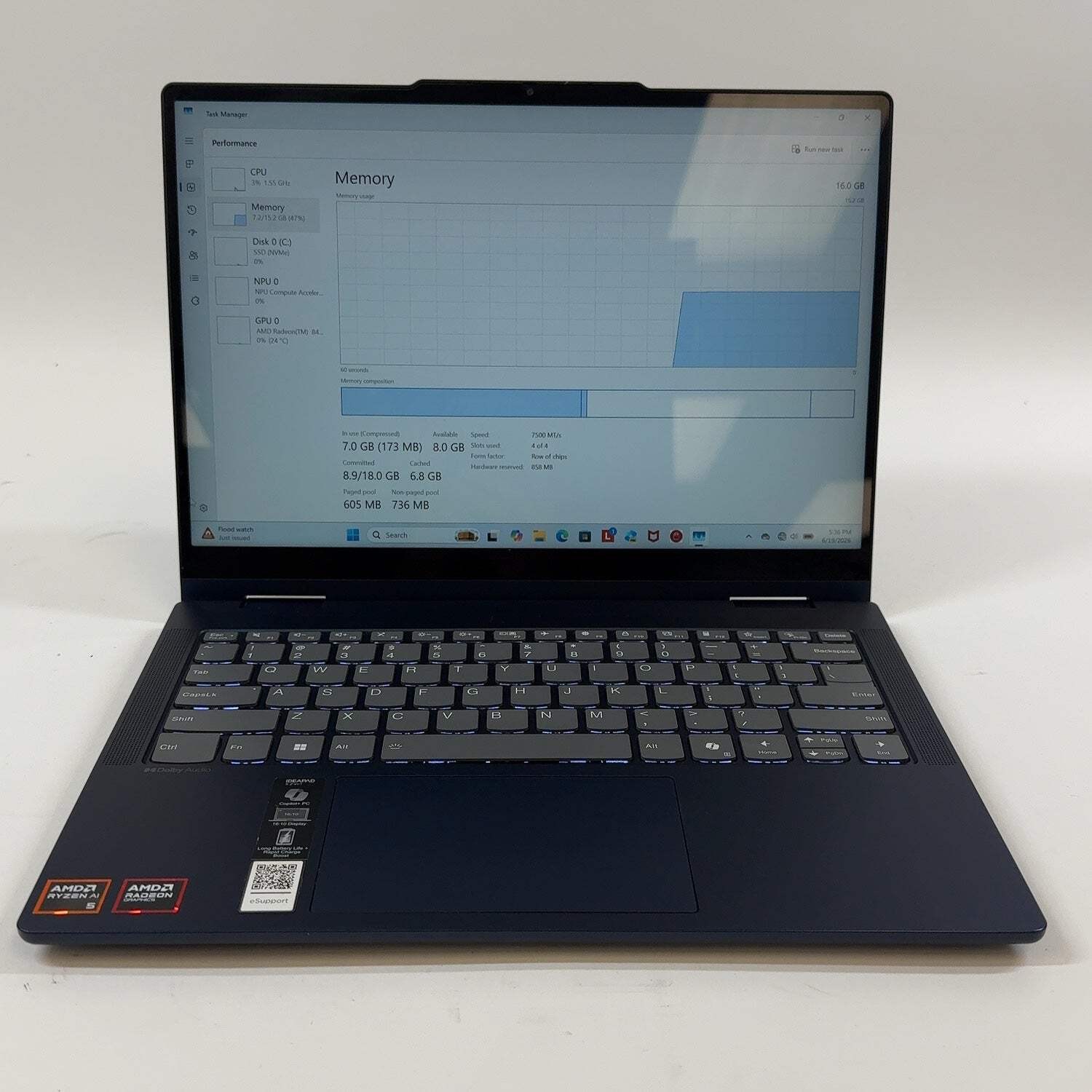 Lenovo IdeaPad 5 2-in-1 14AKP10 14″ Ryzen AI 5 340 2.0GHz 16GB RAM 1TB SSD