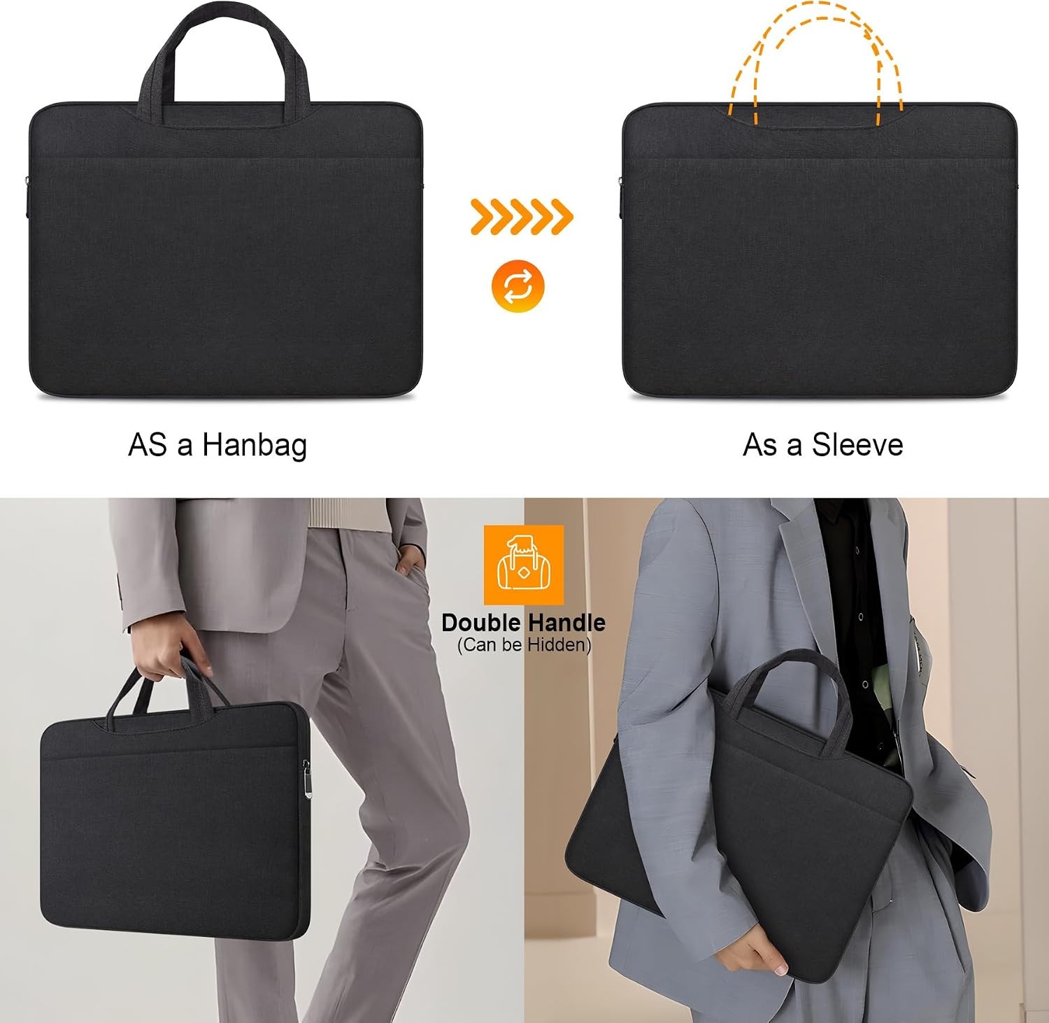 Laptop Sleeve Case for 15 inch MacBook Air M5/A3448 2026, MacBook Pro A1990 A170
