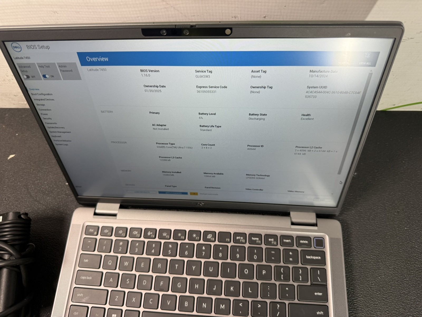 Dell Latitude 7450 14″ Ultra 7 155U 2.69GHz 16GB DDR5 512GB SSD W11 Pro