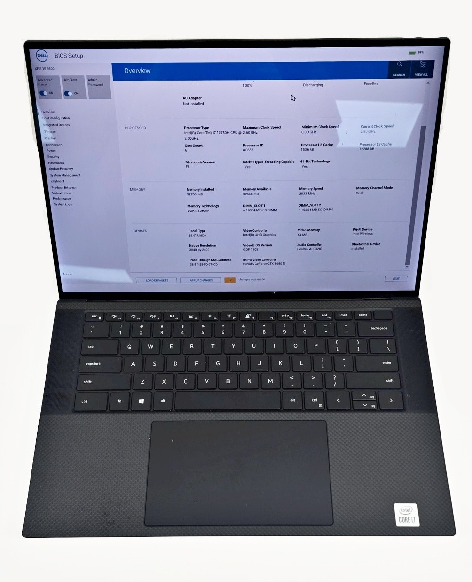 Dell XPS 15 9500 15″ Laptop FHD Intel Core i5 16GB RAM 256GB SSD Win 11