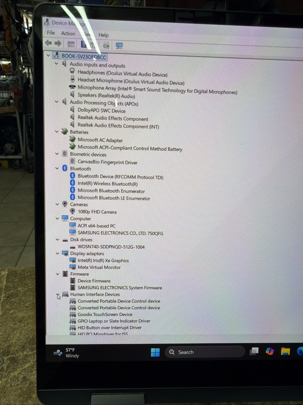 Samsung Galaxy Book3 360 15.6” 512GB SSD Intel Core i7 13th Gen 5.00GHz 16GB