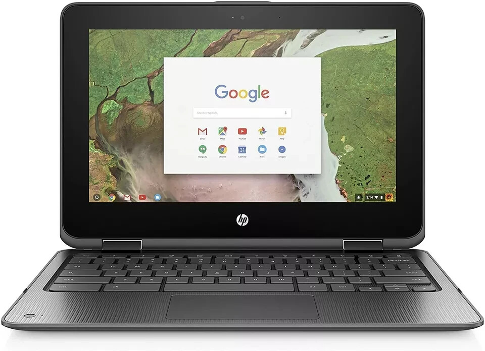 HP Chromebook x360 11 G1 11.6″ 2-in-1 Touch Celeron N3350 4GB RAM 32GB eMMC