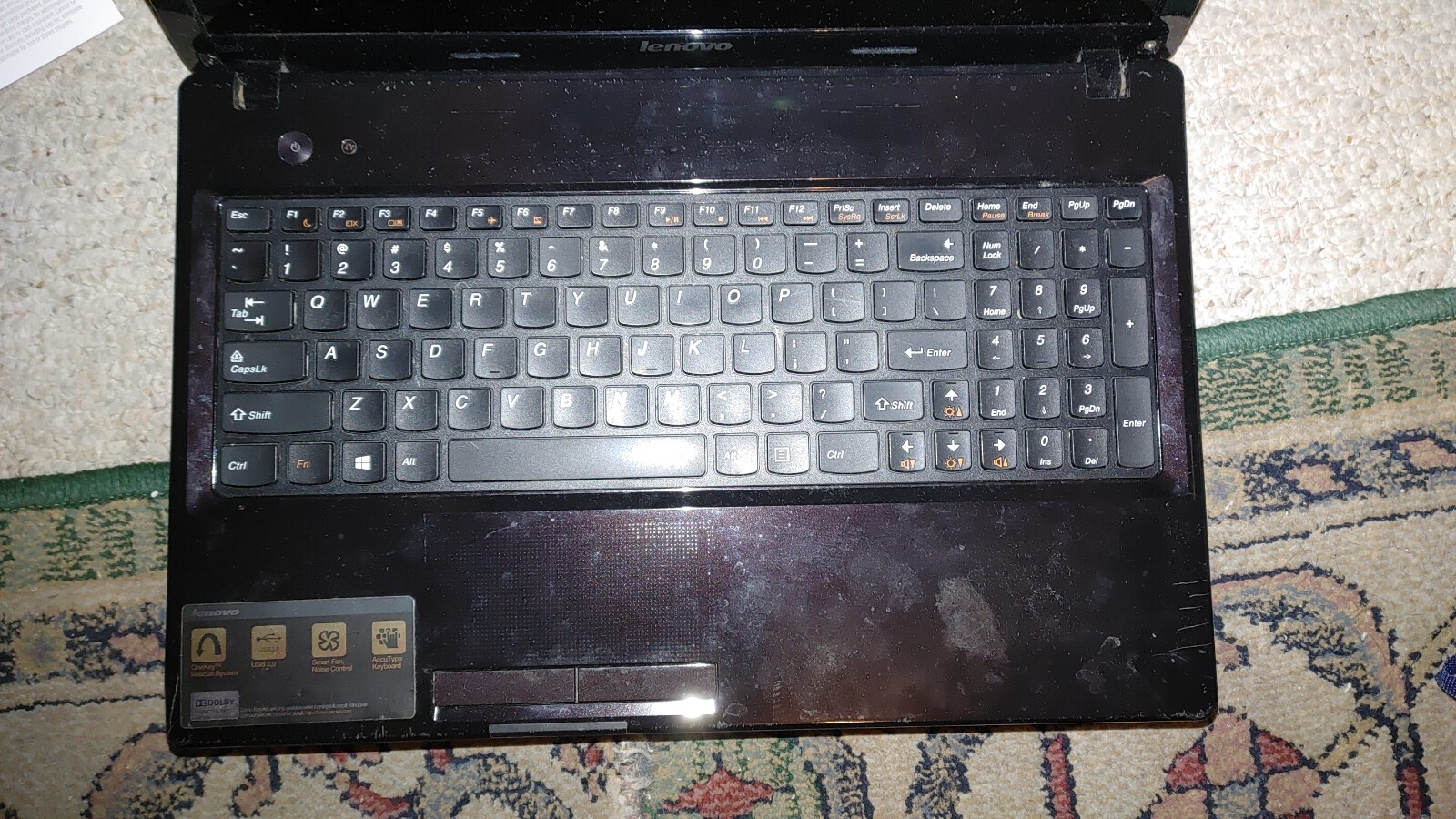 Lenovo G580 DC jack LCD display Hinges keyboard DVD caddy trackpad SD reader