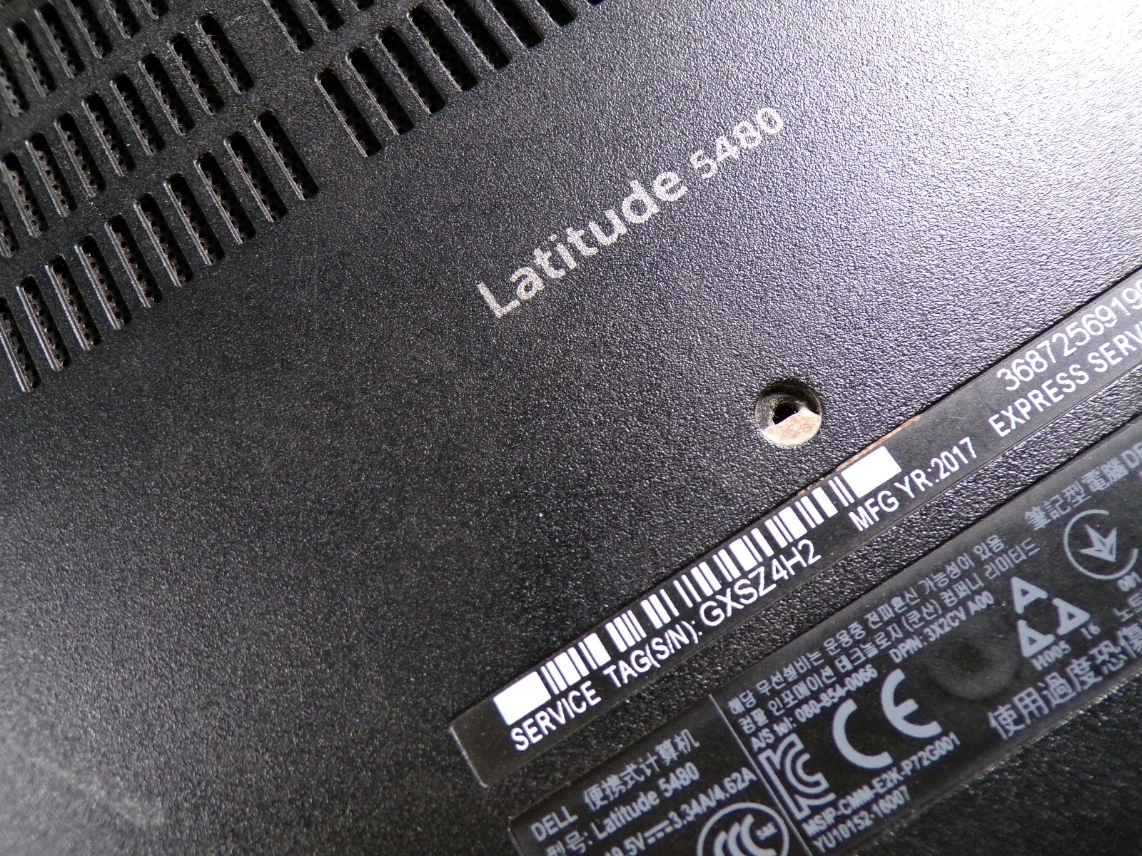 DELL LATITUDE 5480 INTEL CORE i5-7440HQ 2.80GHZ 16GB RAM **BIOS L0CKED **NO HD/