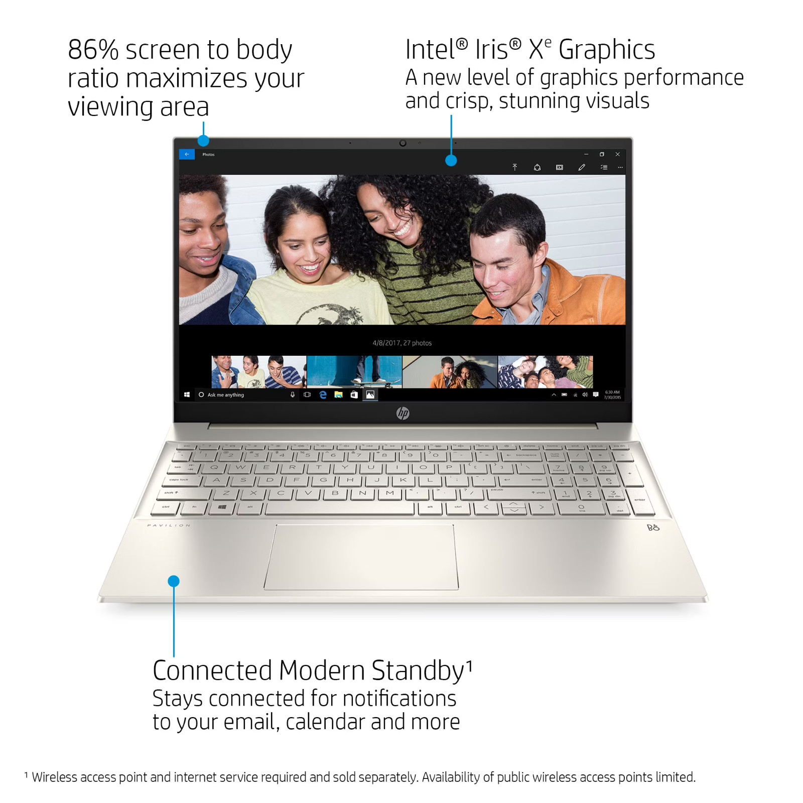 HP Pavilion 15.6″ FHD Touchscreen/11th i7-1165G7/16GB/512GB SSD/Win 11 Home