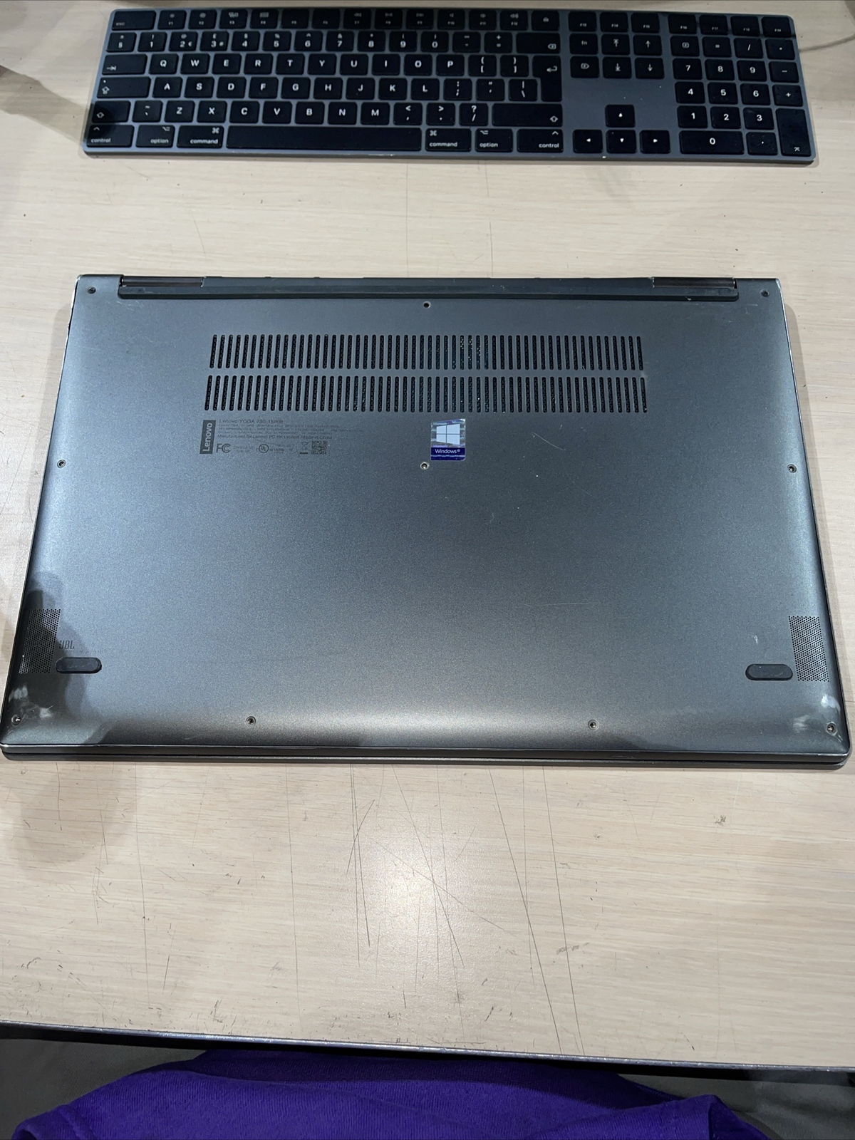 Lenova Yoga 730 15IKB i5-8250U 1.60GHZ 16GB RAM NO NHD