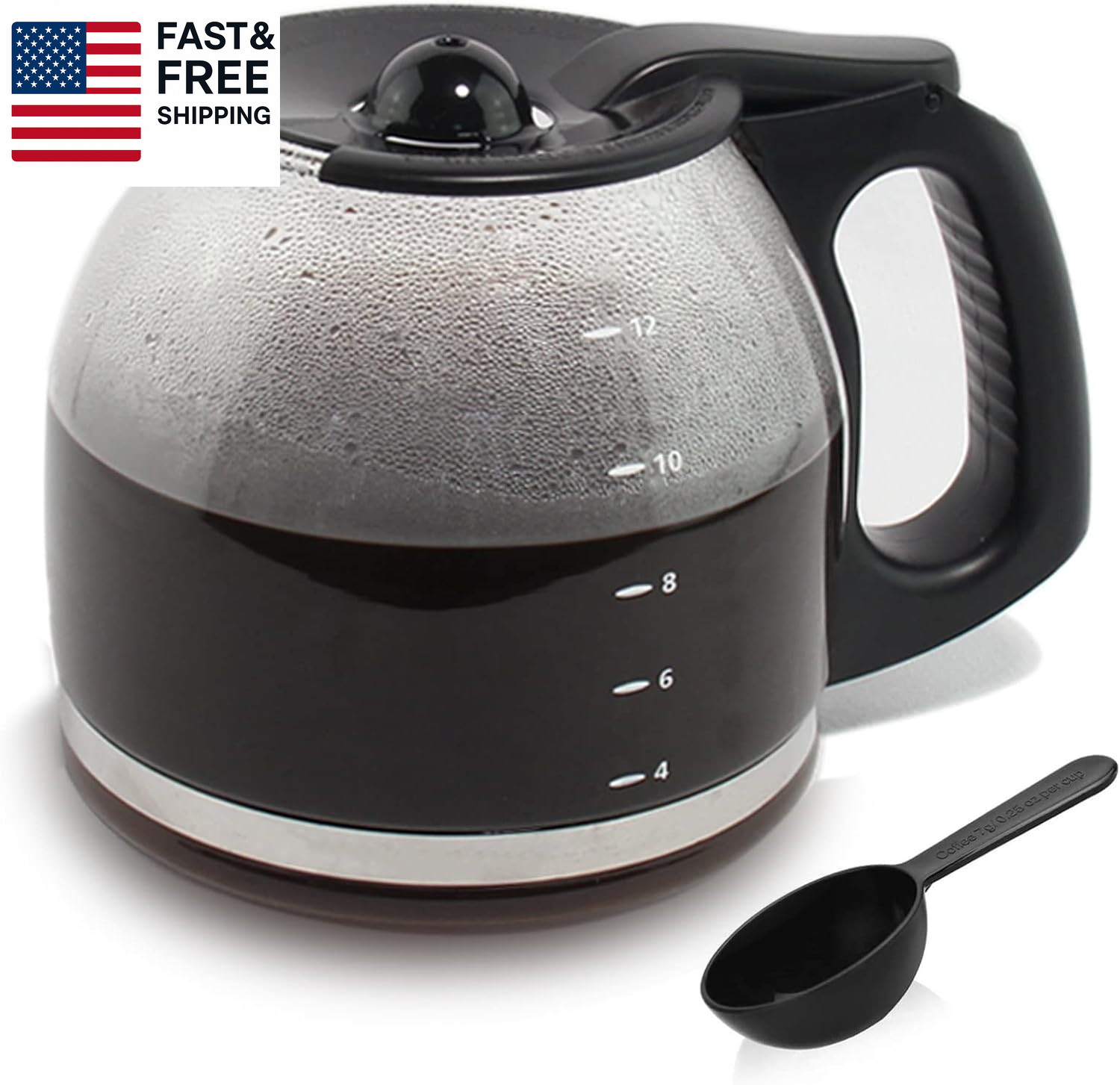 12-Cup Replacement Coffee Carafe Compatible with Mr. Coffee Coffee Maker Pot