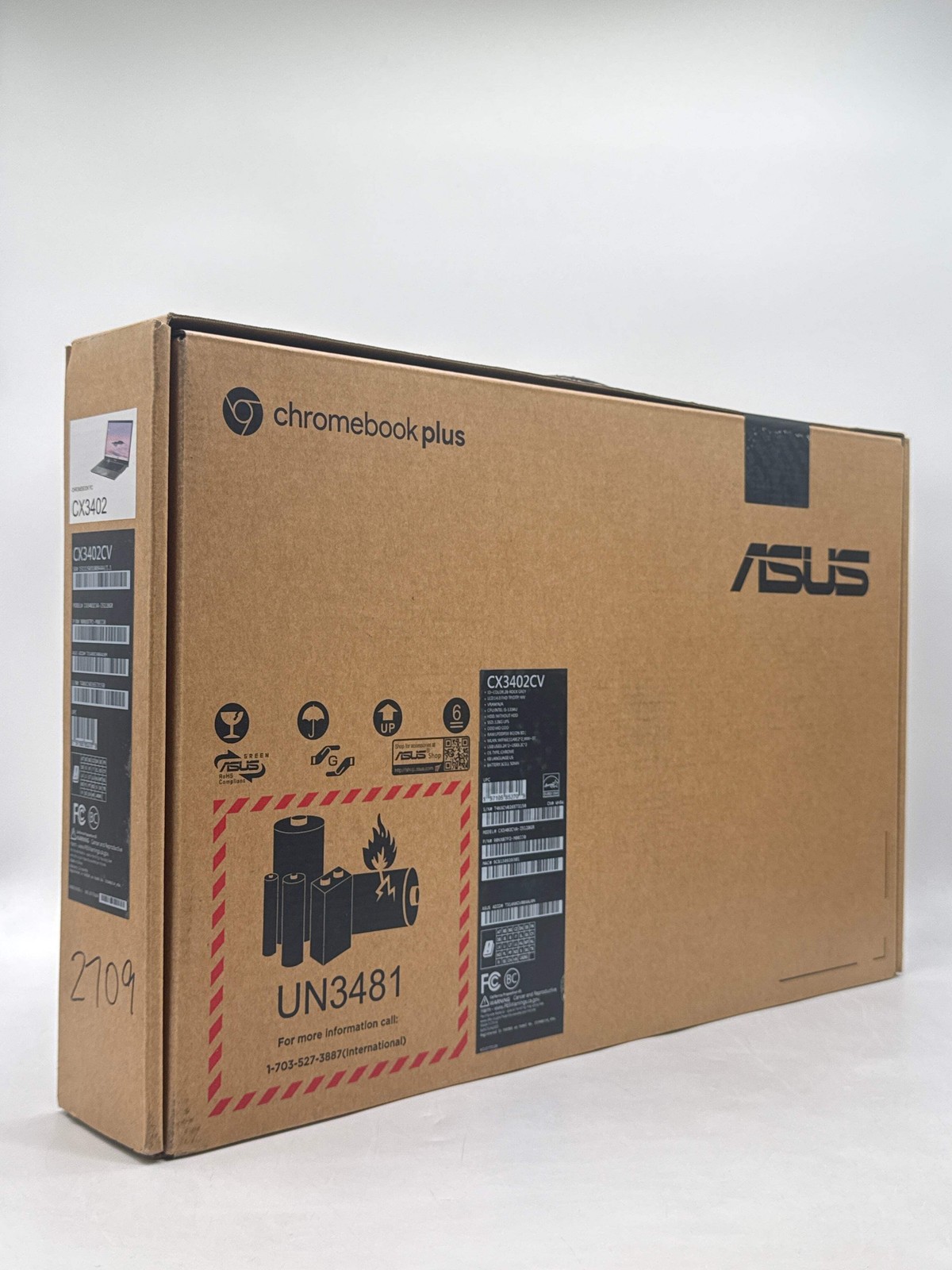 New Asus Chromebook Plus CX3402CV 14″ FHD i5-1334U 8GB DDR5 128GB SSD Rock Grey