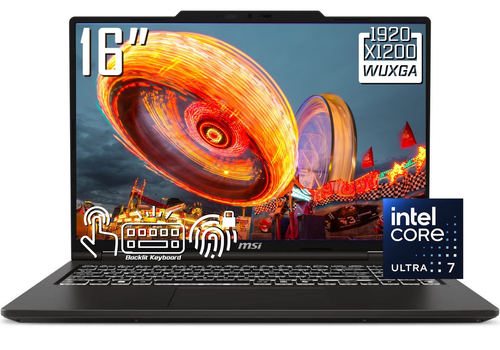 MSI Venture 16″ FHD Touchscreen Laptop Intel Core Ultra 7 255H 64GB DDR5 2TB SSD
