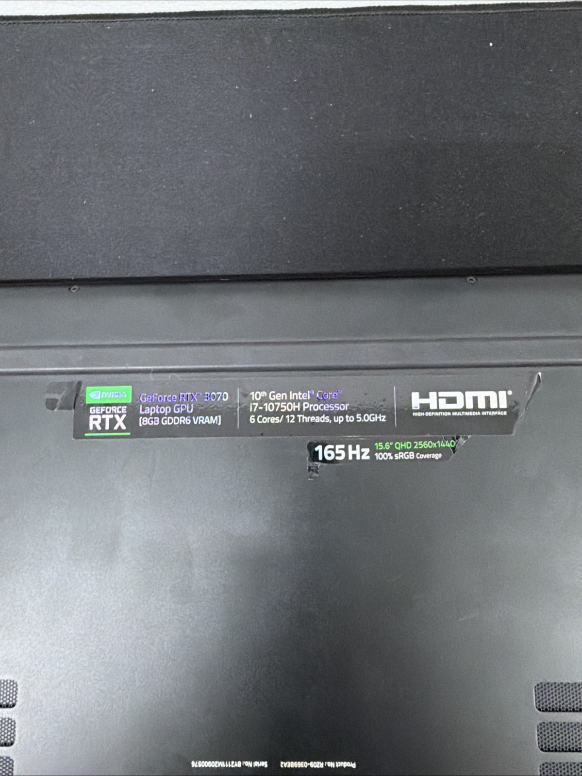 Razer Blade 15 Base Gaming Laptop: Intel Core i7-10750H, NVIDIA GeForce RTX 3070