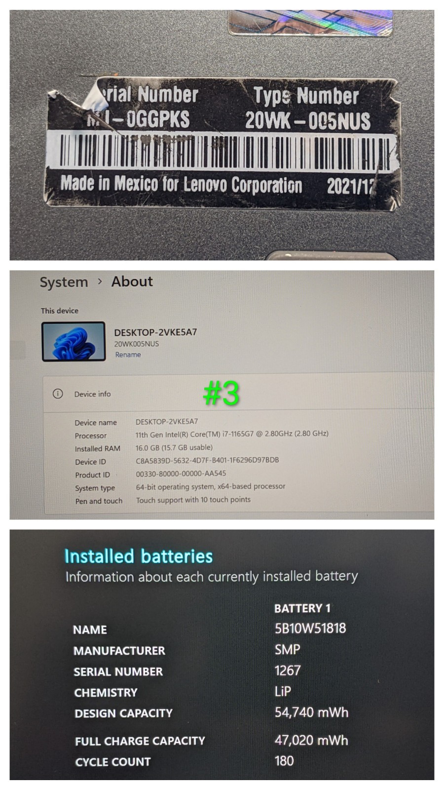 Lenovo ThinkPad X13 Gen 2i 13.3″WUXGA TOUCH i7-1165G7 2.8GHz 16GB 512GB SSD +PA