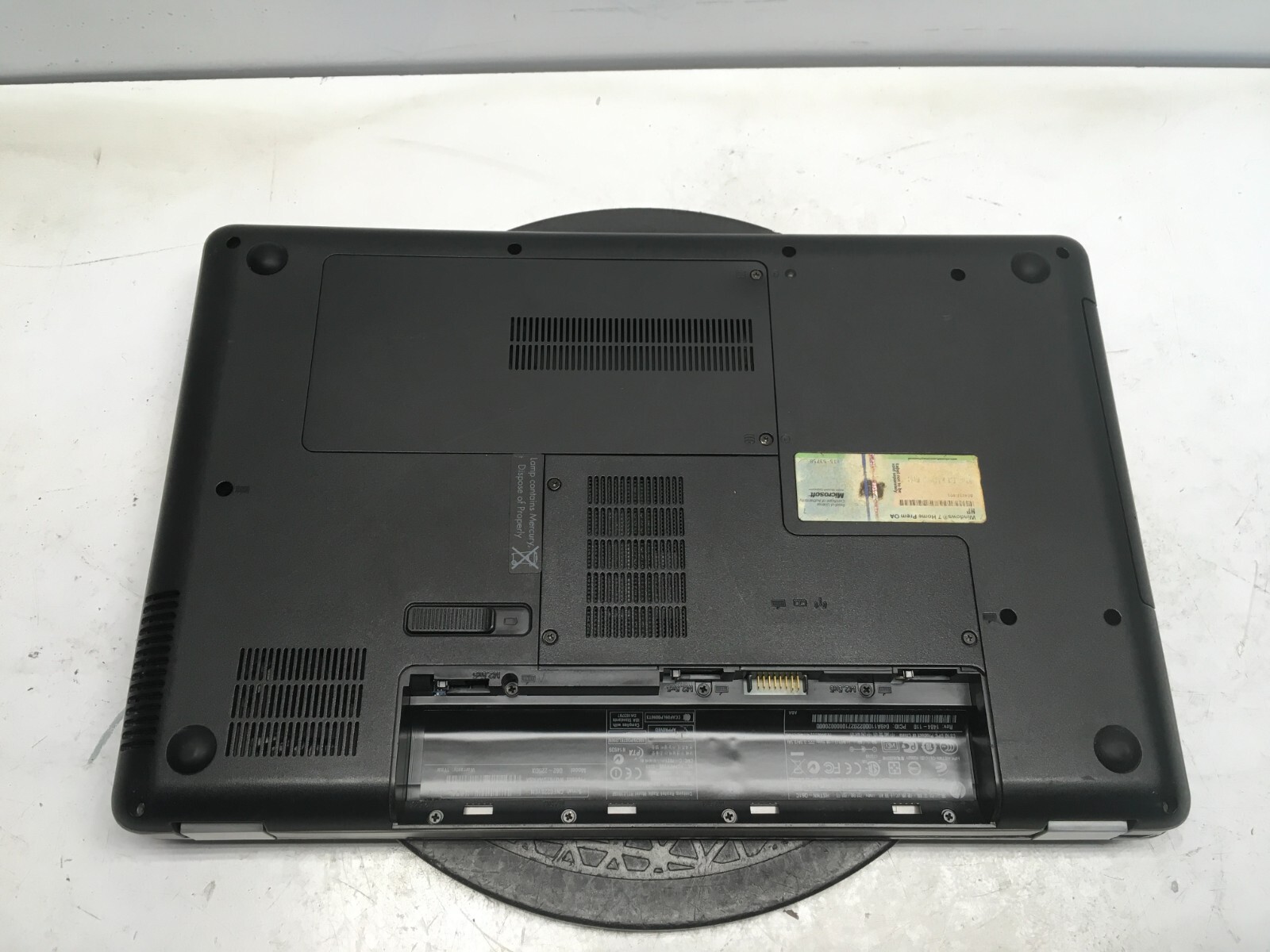 HP G62-225DX Intel Pentium Dual-Core T4500 2.3GHz 512 MB NO HDD No Batt