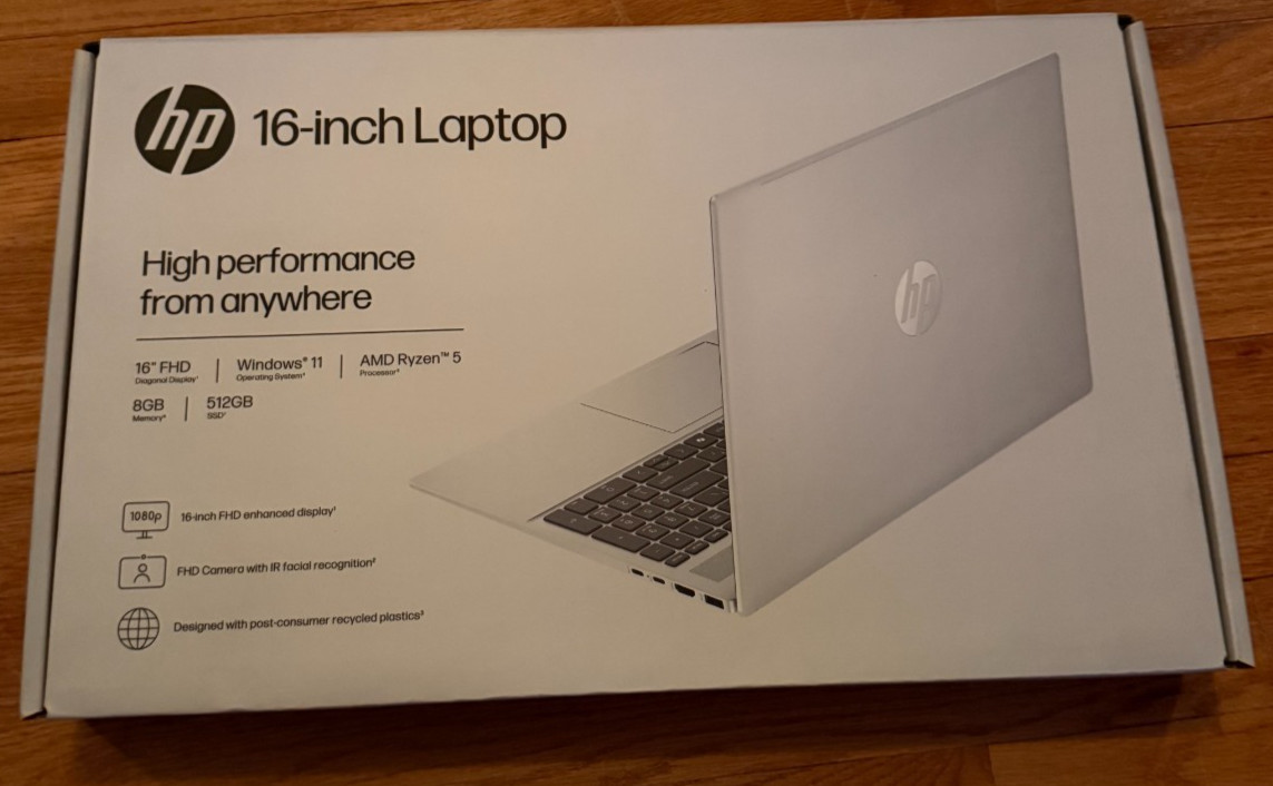 HP Omnibook 5 16-BC1052WM 16″ Ryzen 5 8540U 3.2GHz 8GB RAM 512GB SSD