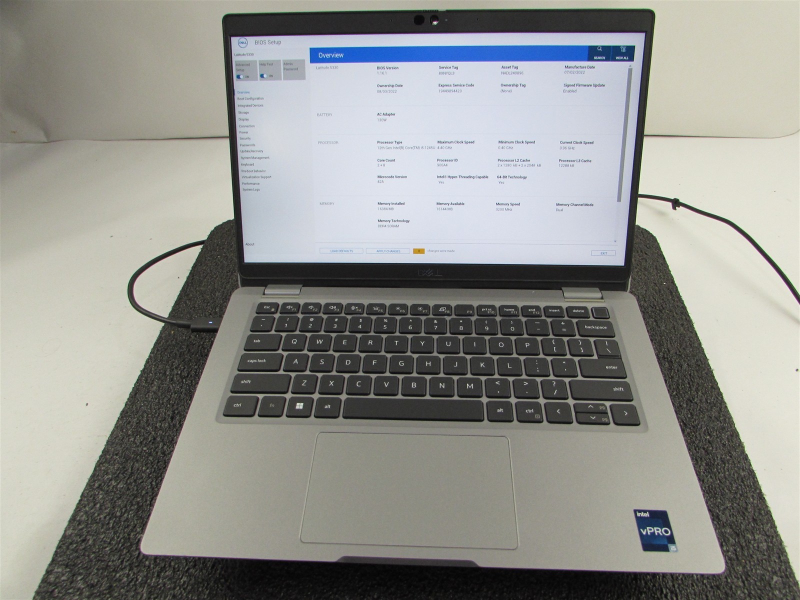 DELL LATITUDE 5330 FHD TOUCHSCREEN I5-1245U 10 CORE 512GB 16GB RAM NO O.S/BATT