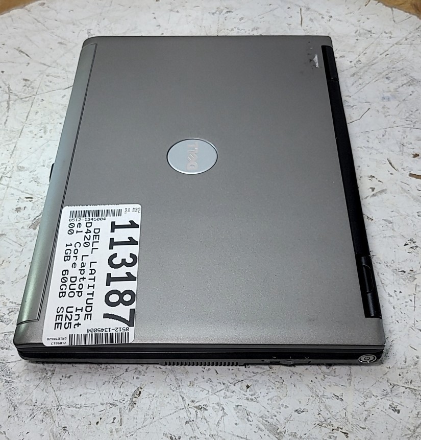 DELL LATITUDE D420 Laptop Intel Core DUO U2500 1GB 60GB SEE NOTES