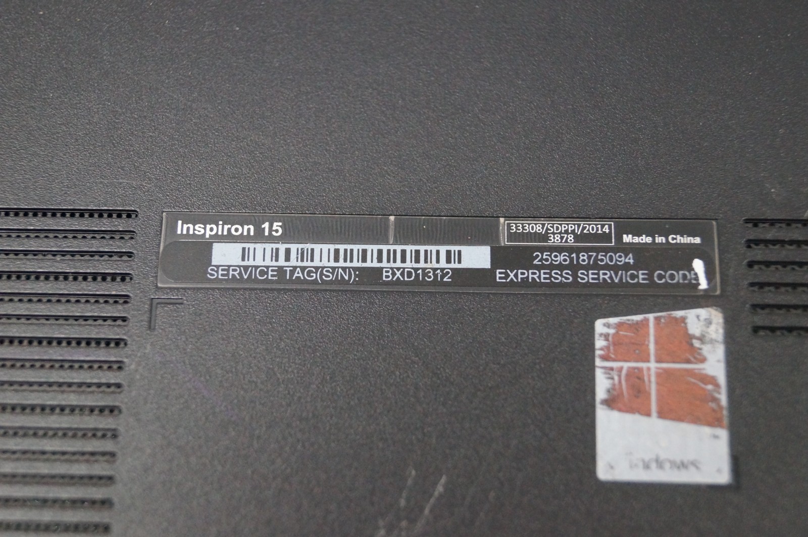 Dell Inspiron 15 3542 15.5″ 1.7GHz 8GB Mem No HD Needs New Batt WORKING PoR B153