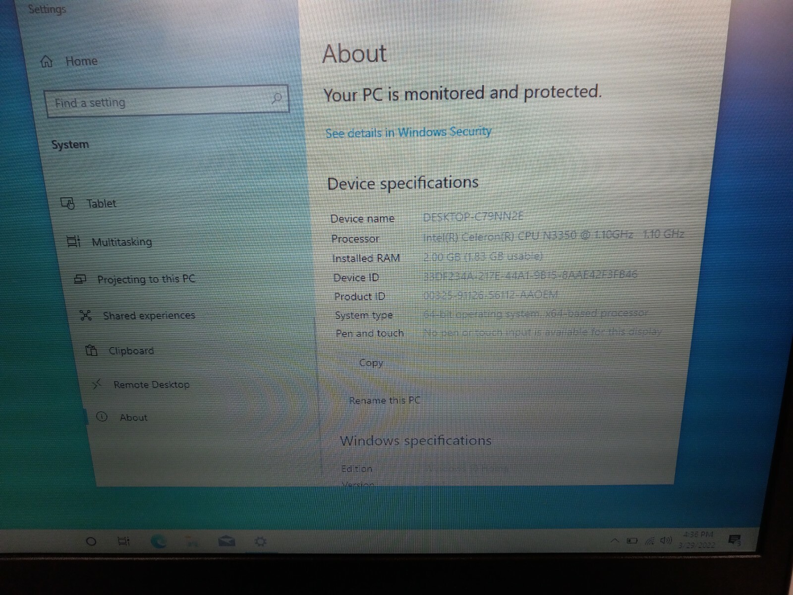 Lenovo IdeaPad 120s14IAP 14″ Intel Celeron N3350 1.1GHz 2GB RAM 32GB SSD Win10