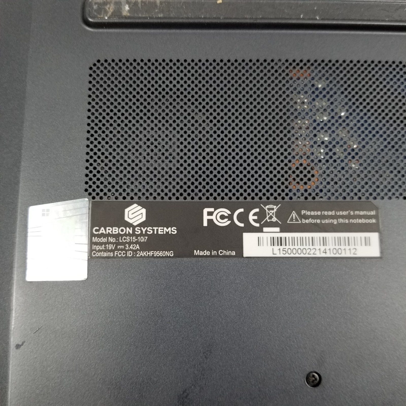Carbon Systems Iridium 15 Laptop Intel Core i7-10510U 1.80GHz 16GB RAM 512GB SSD