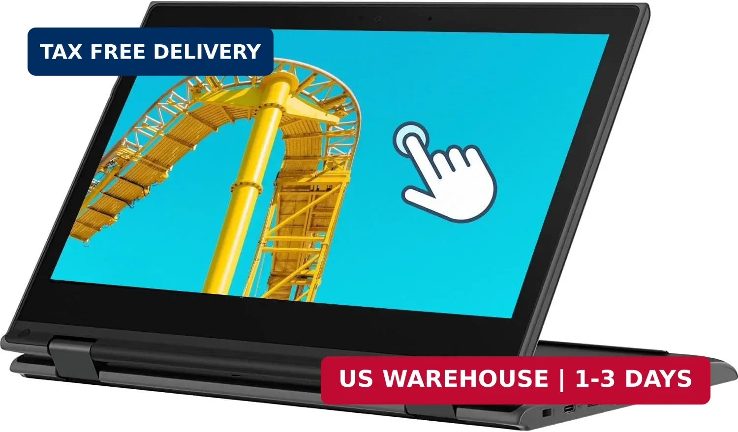 Lenovo Touchscreen Laptop 300e Chromebook Gen2, 11.6in 2-in-1 Chromebook Compute