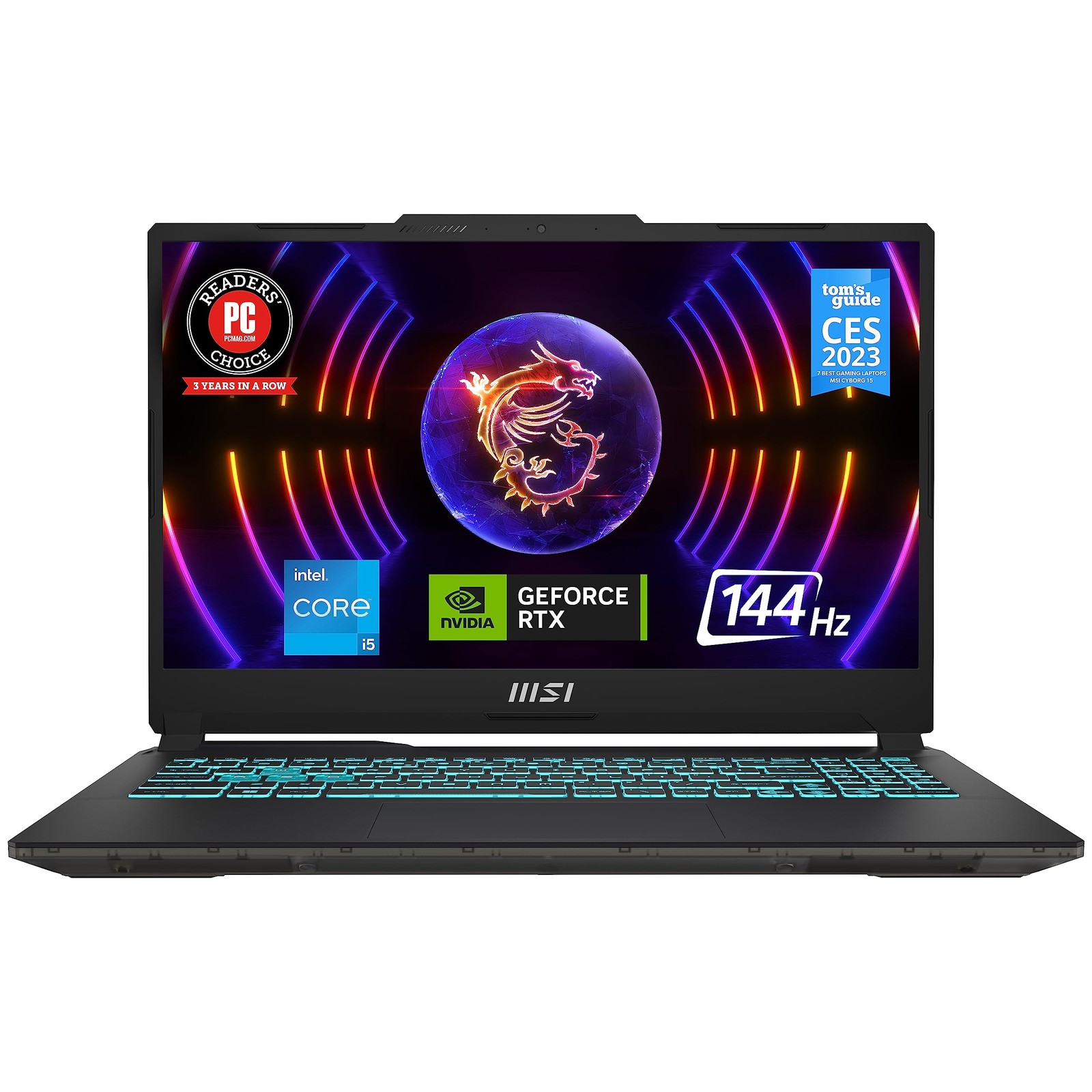 Gaming Laptop 15.6 FHD 144Hz Intel i5 RTX 2050 16GB 512GB Black MSI UCX-276US