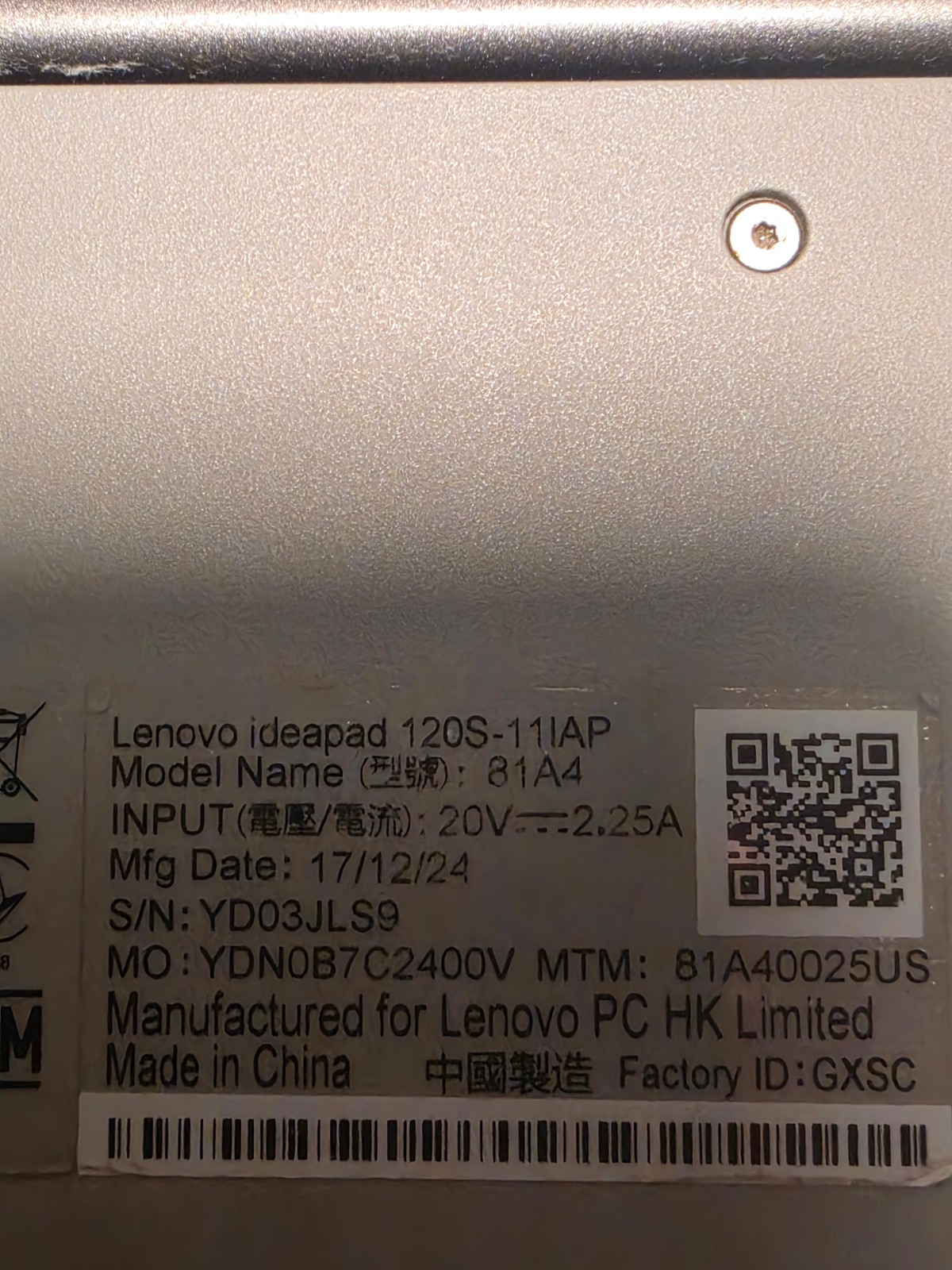 Lenovo IdeaPad 120S 11.6″ Laptop Intel Celeron 4GB 64GB eMMC No Charger
