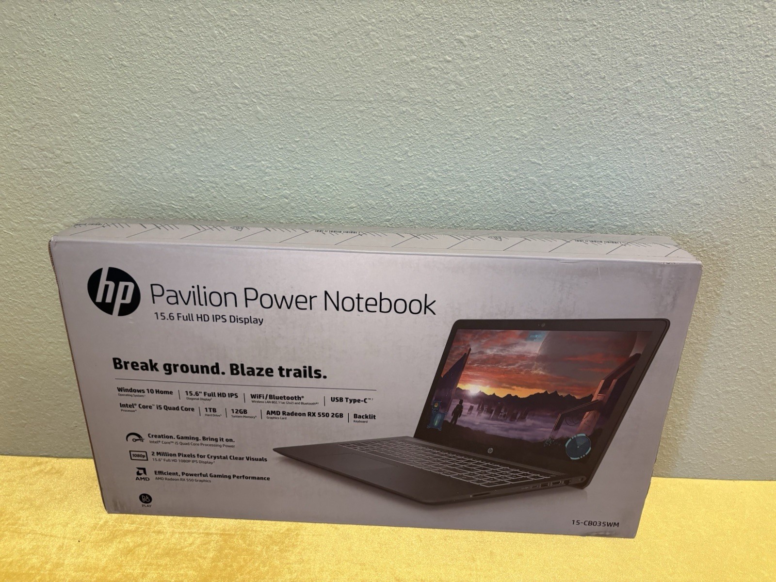 HP Pavilion Power 15.6″ Laptop 15-cb035wm (Intel Core i5, 12GB RAM, 1TB) Sealed