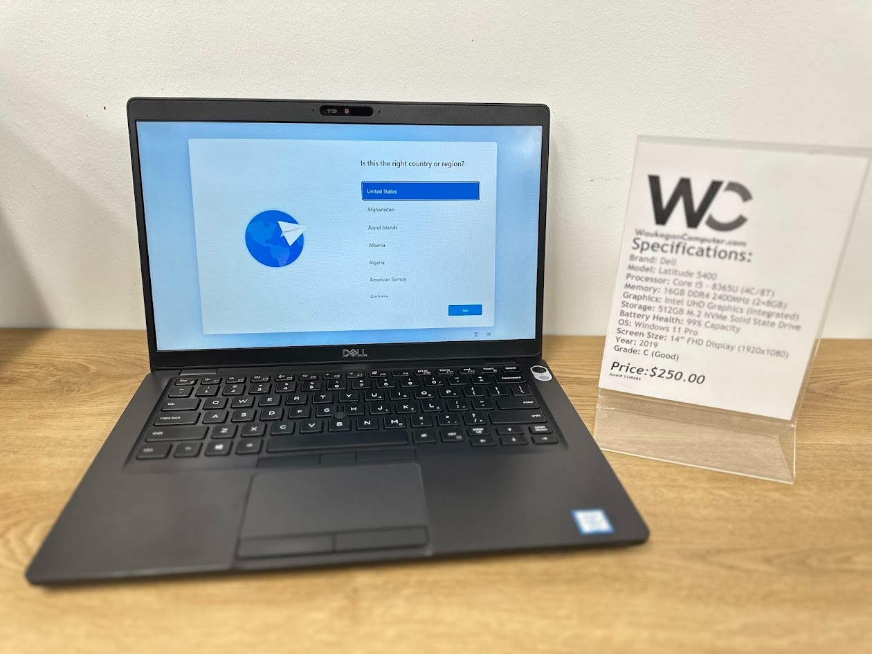 Dell Latitude 5400, Core i5 8365U, 16GB DDR4, Intel UHD Graphics, 512GB SSD 2019