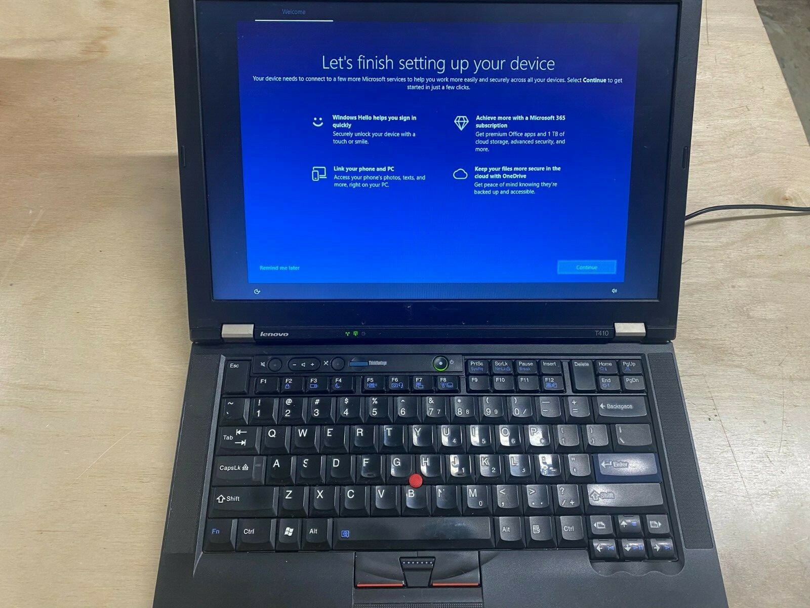 Lenovo ThinkPad T410 Laptop 250GB HDD, 4GB RAM, Intel i5 black