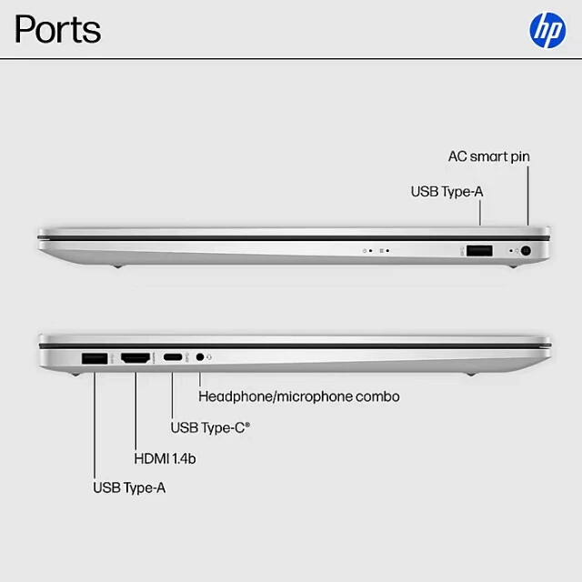HP 17.3″ FHD Laptop Intel Core i3-N305 8GB RAM 512GB SSD Win11 Home 17-CN3083ST